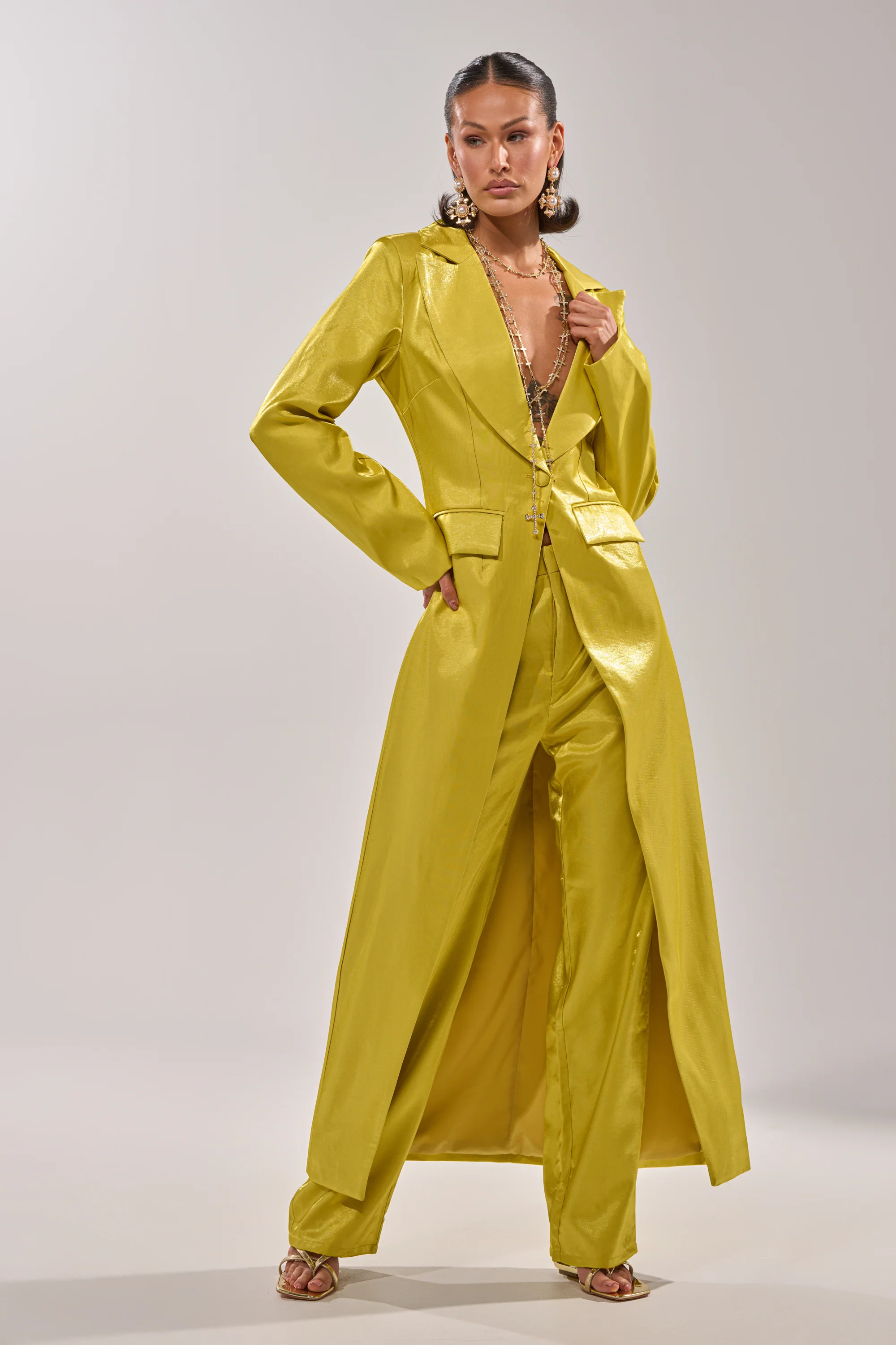CLEO TRENCH IN CHARTREUSE - Image 2