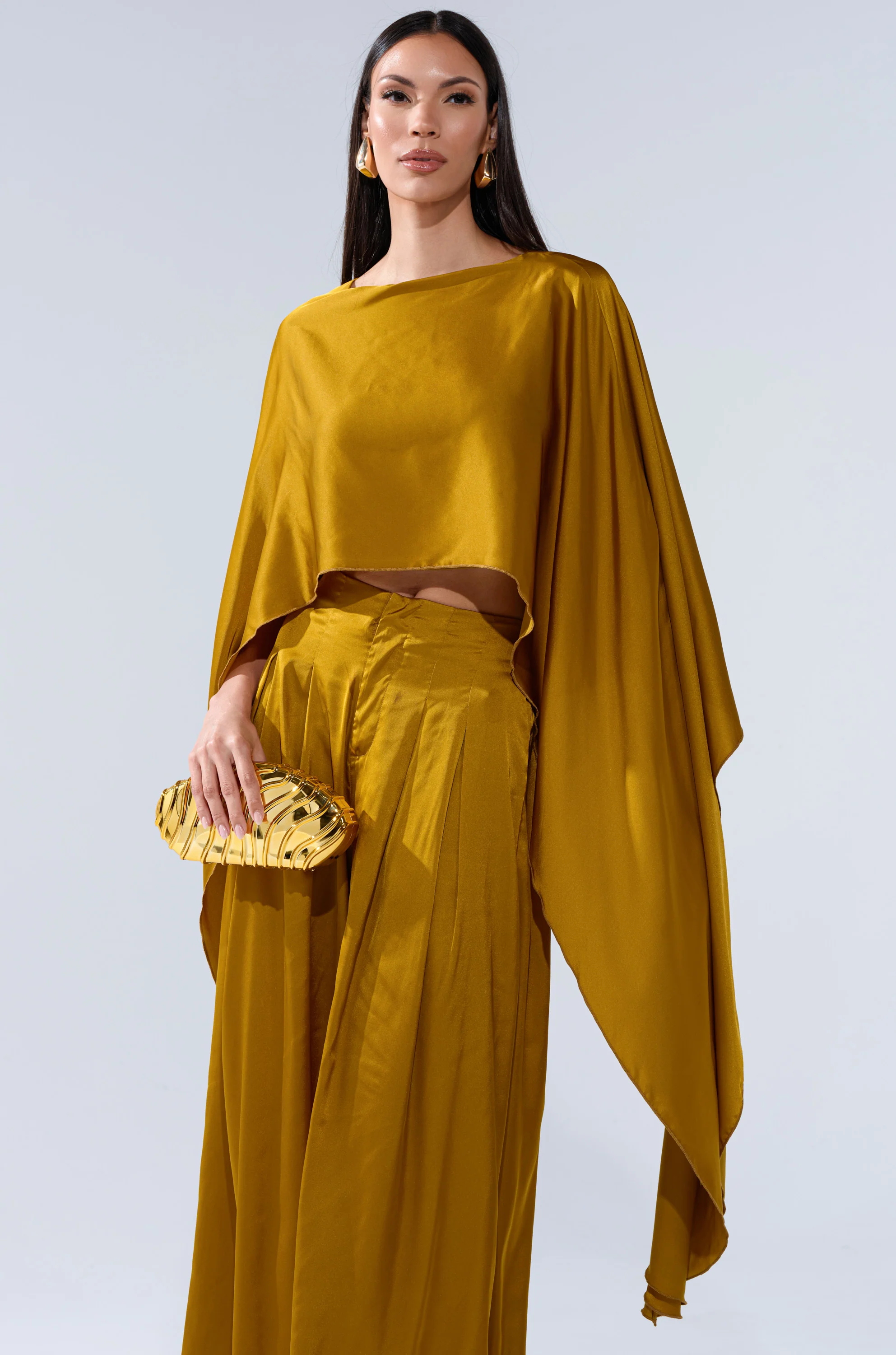 COCKTAIL HOUR BLOUSE IN MUSTARD - Image 3
