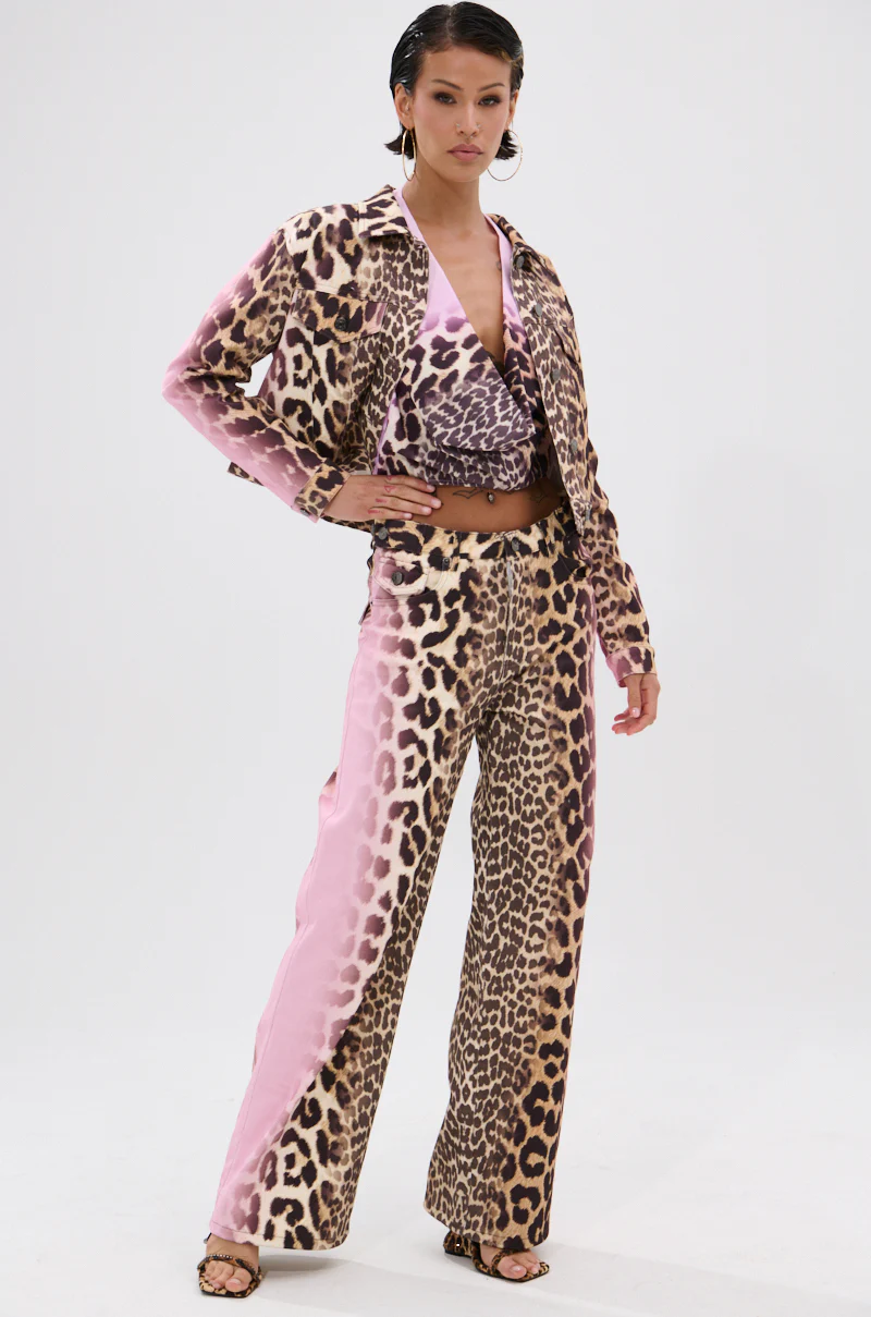 COCO LEOPARD PRINT DENIM JACKET - Image 5