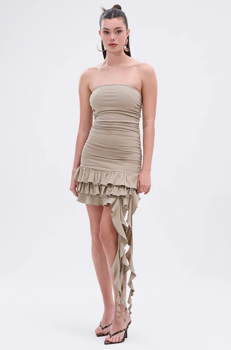 COME MY WAY RUFFLE MINI DRESS - Image 2