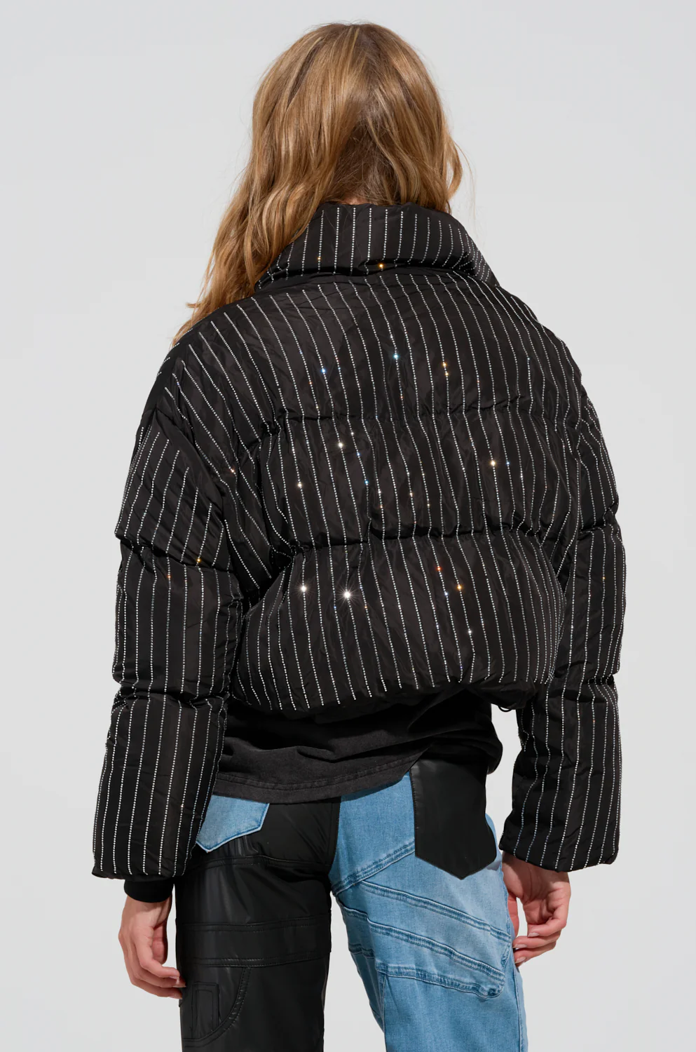COME THIS WAY EMBELLISHED PUFFER COAT - Image 4
