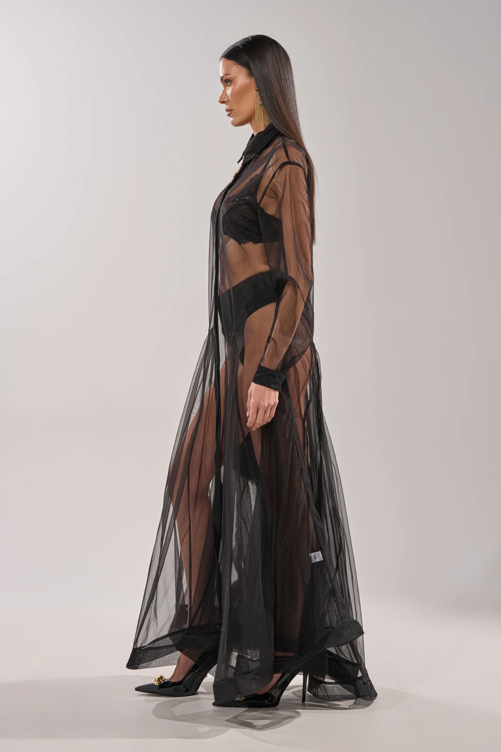 COOL GIRL MESH LAYERING MAXI DRESS - Image 7