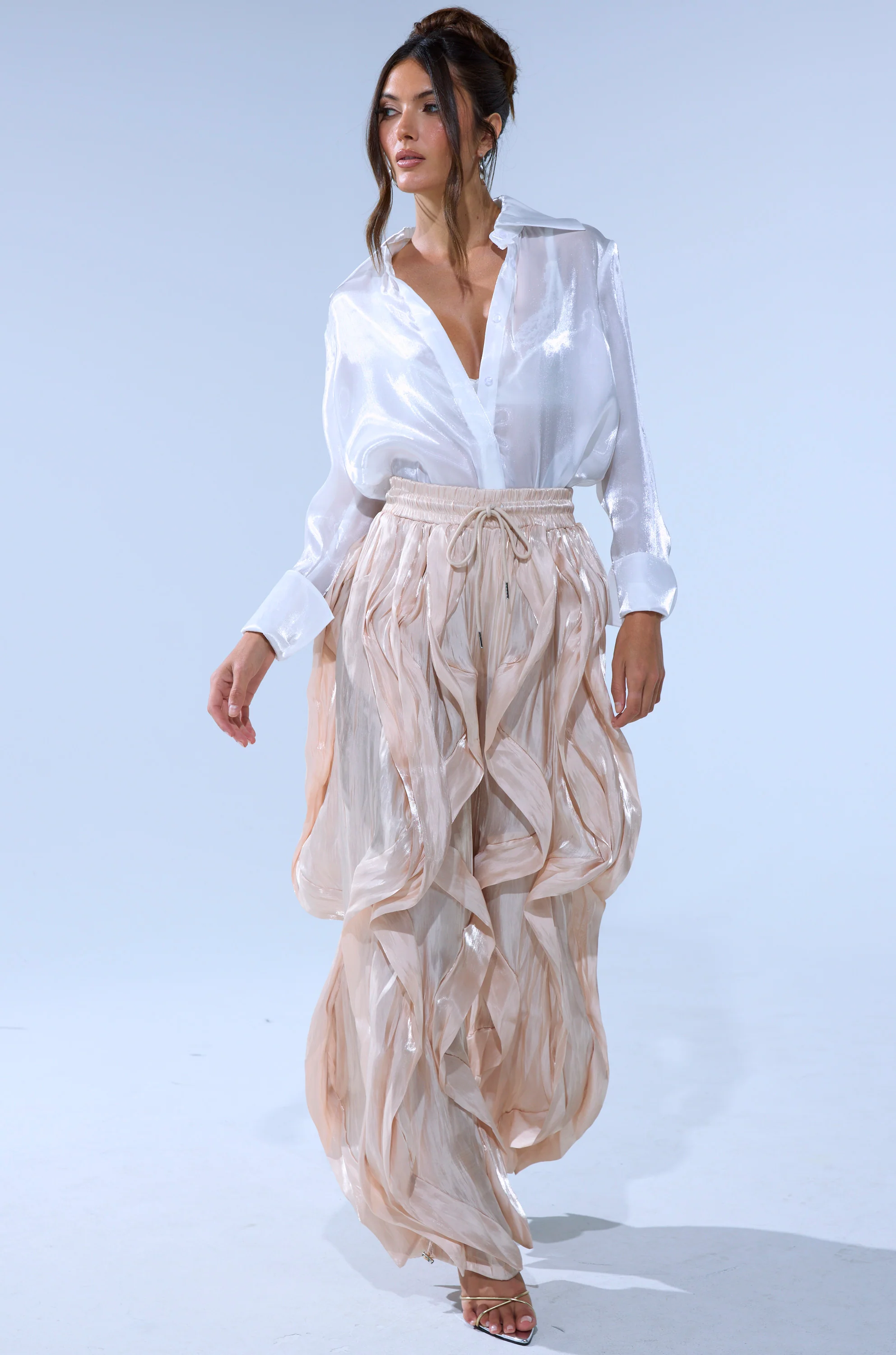 COOLEST ON THE BLOCK SATIN JOGGER - Image 2