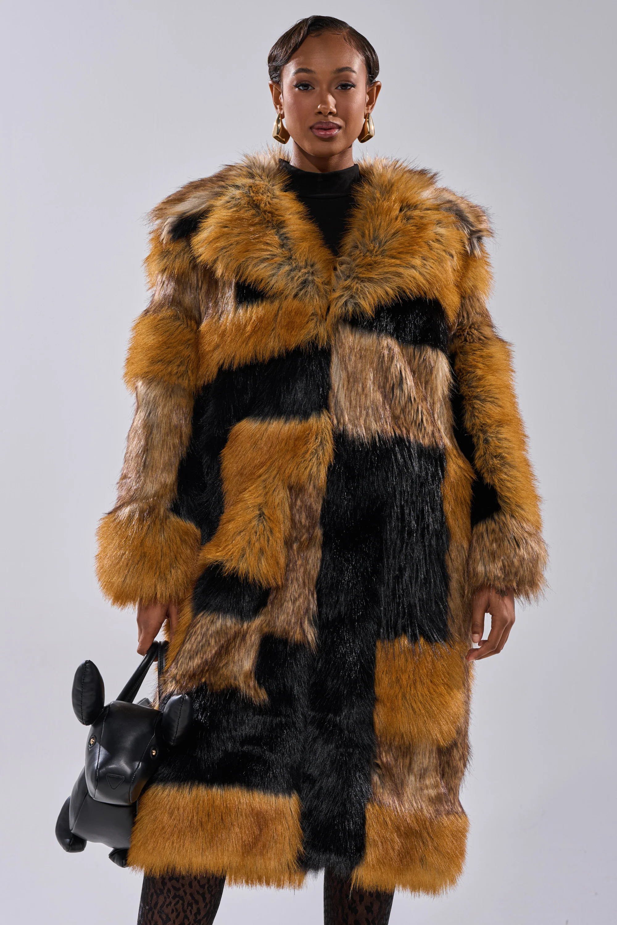 COSMO PATCHWORK FAUX FUR - Image 2