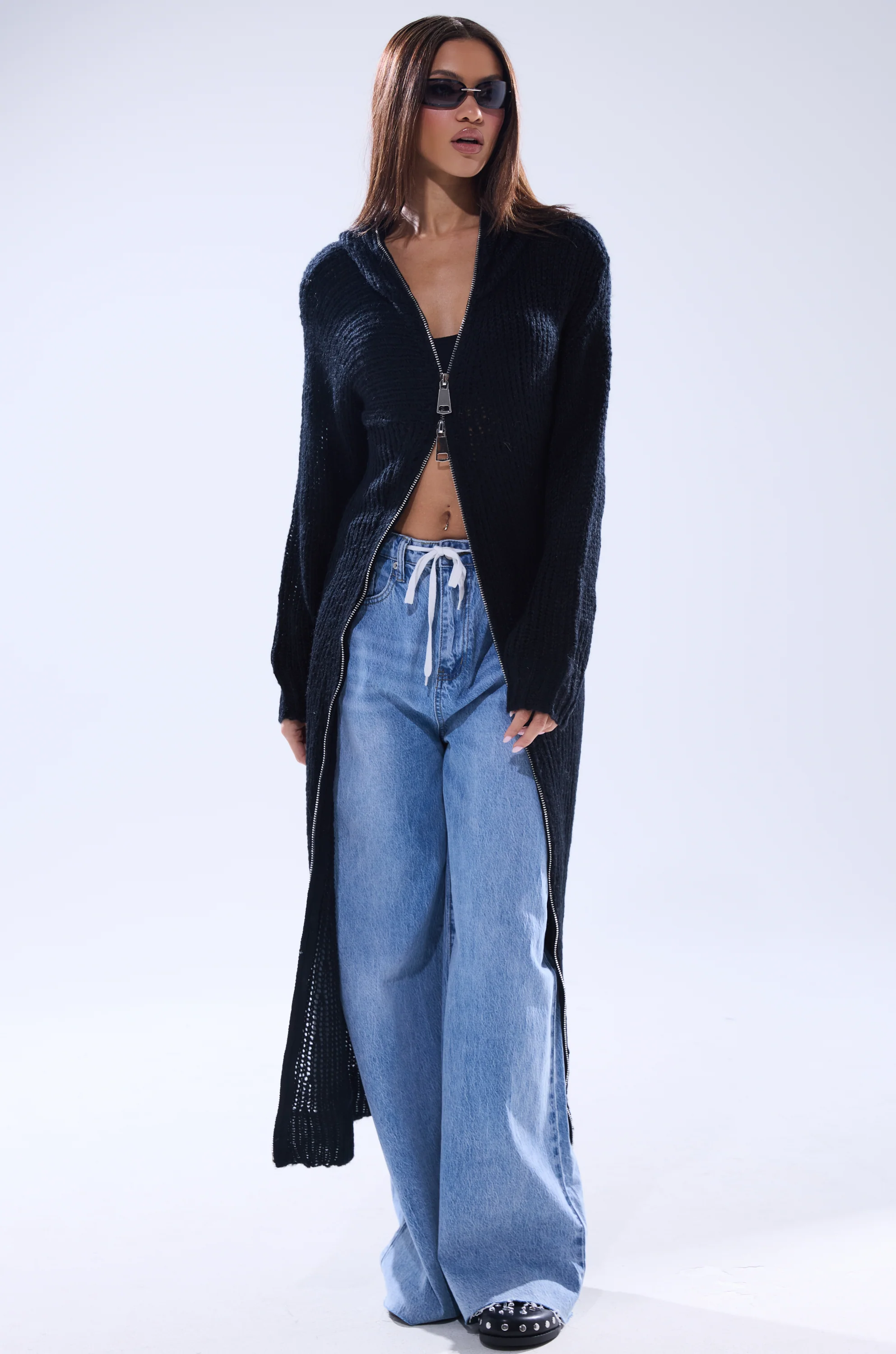COZIEST GIRLY ZIP UP SWEATER - Image 3