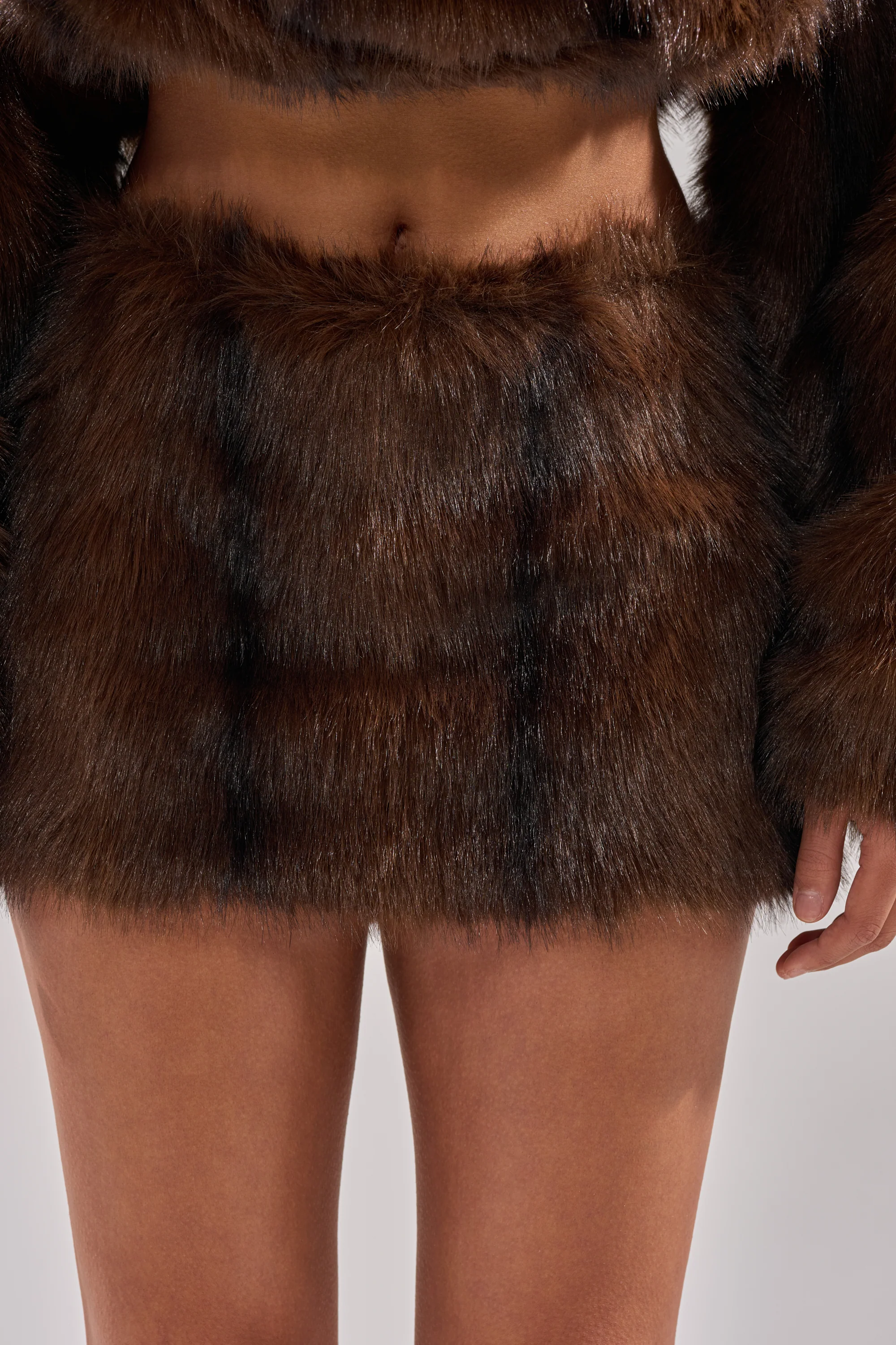 COZY VIBES FUR MINI SKIRT - Image 2