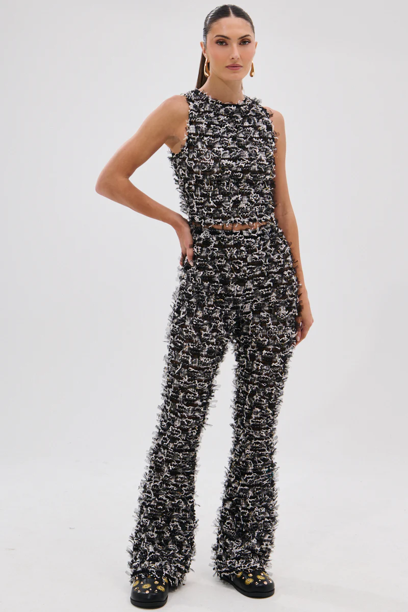 CRAZY FOR YOU FRINGE FLARE LEGGING - Image 7