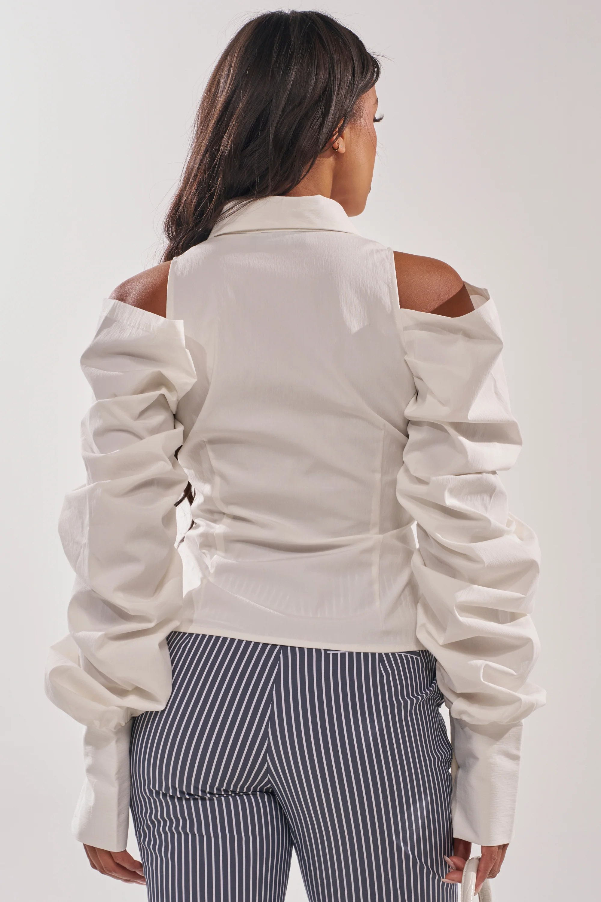 CRAZY IN LOVE WHITE BUTTON DOWN BLOUSE - Image 5