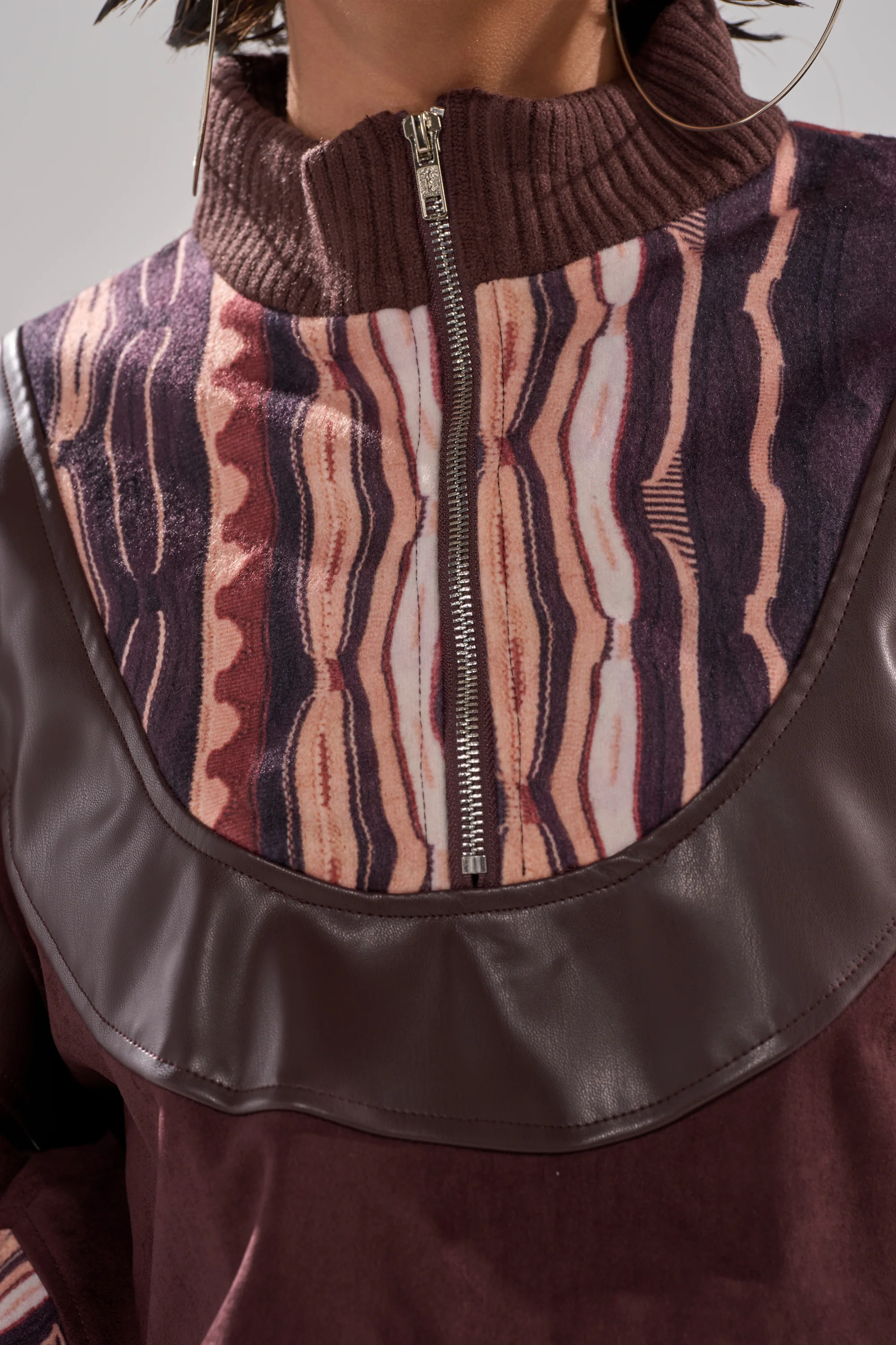 CRAZY IN LOVE FAUX LEATHER SWEATSHIRT - Image 7