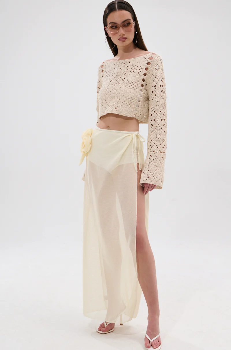 CROCHET BEAUTY COVER UP SKIRT - Image 7