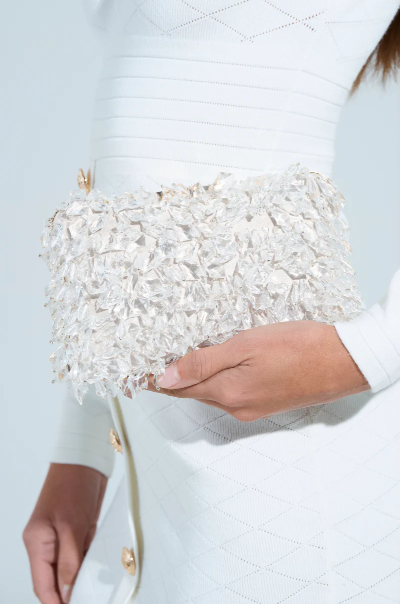 CRYSTAL CLEAR DRIPPY CLUTCH - Image 2