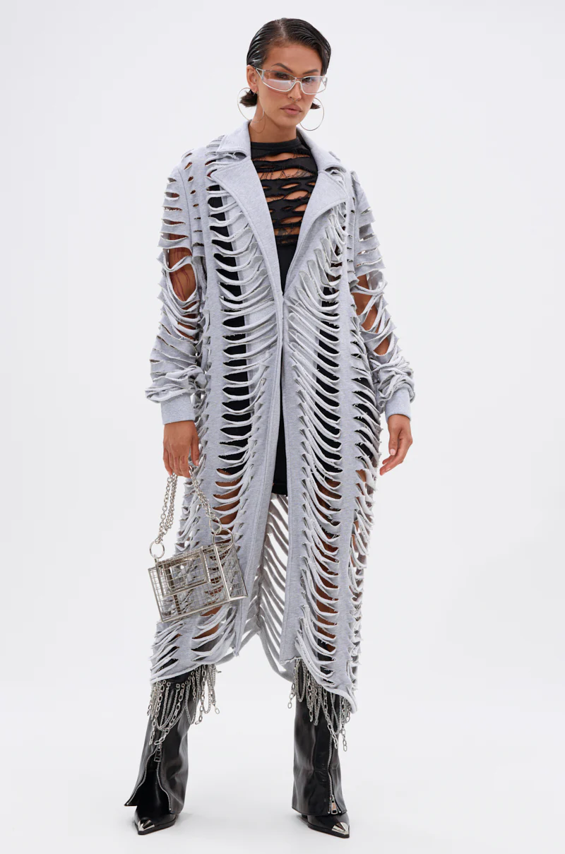 CUT IT OUT FRENCH TERRY TRENCH - Image 3