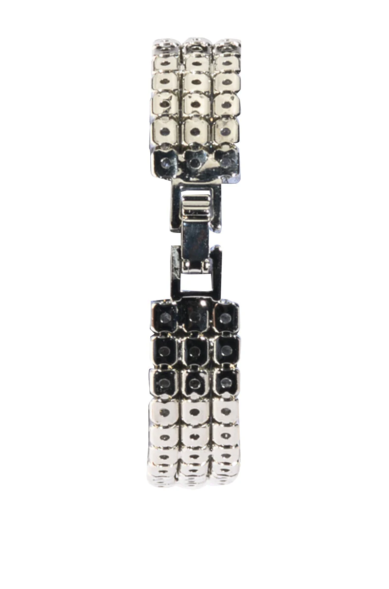 CZ TENNIS BRACELET IN SILVER - Image 3