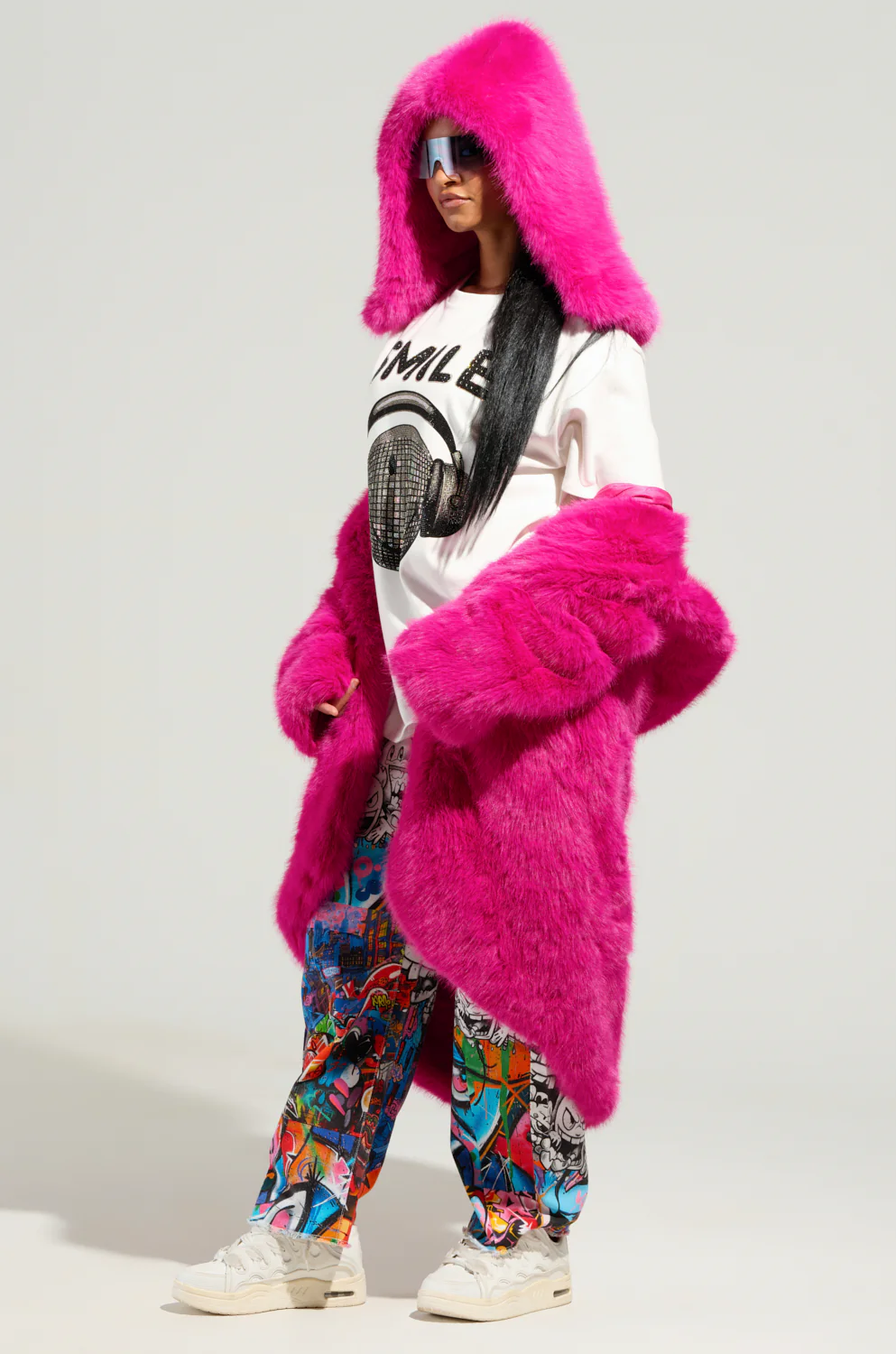 DAISY FAUX FUR COAT - Image 6