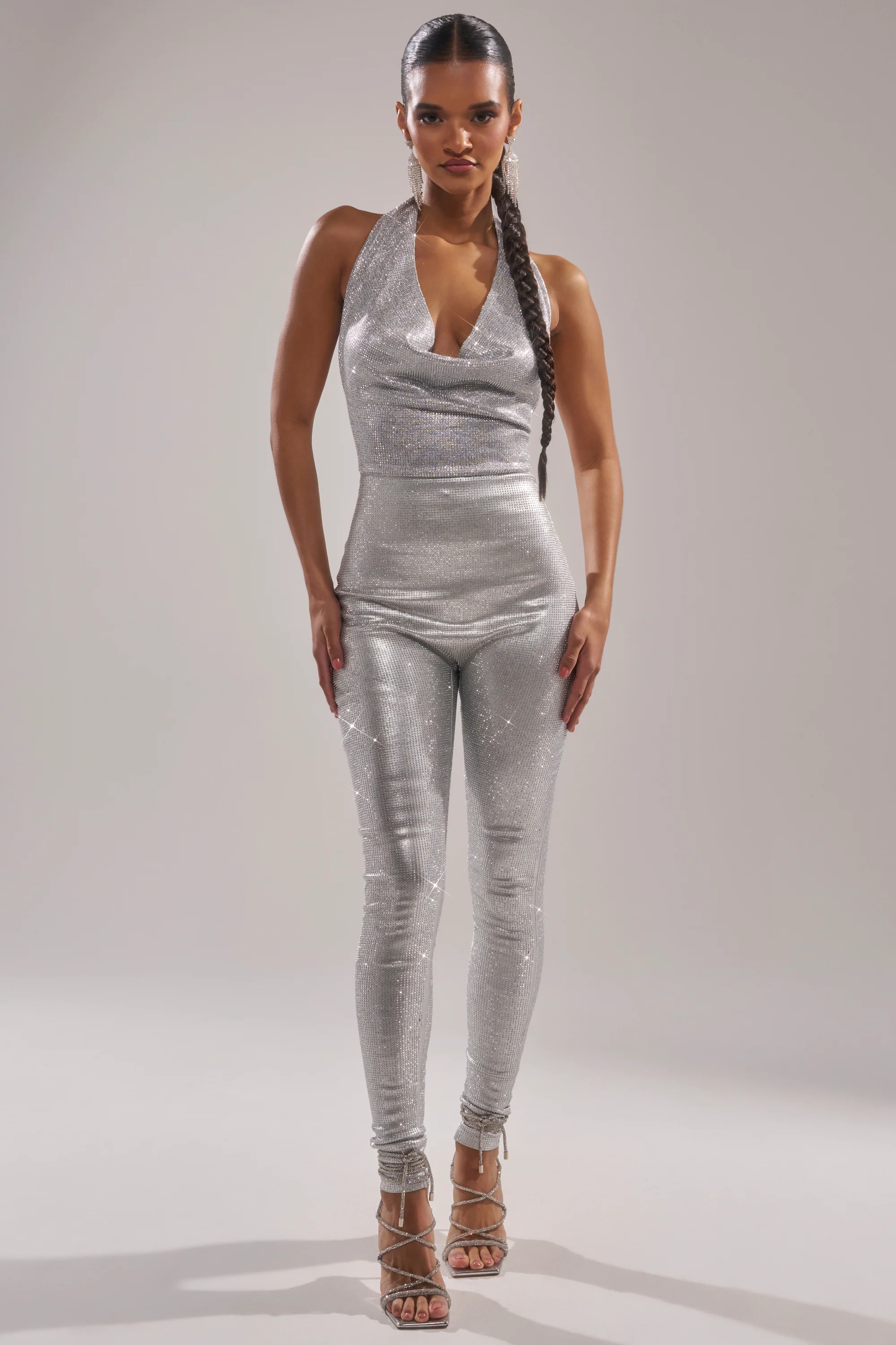 DANCE THE NIGHT AWAY RHINESTONE JUMPSUIT - Image 2