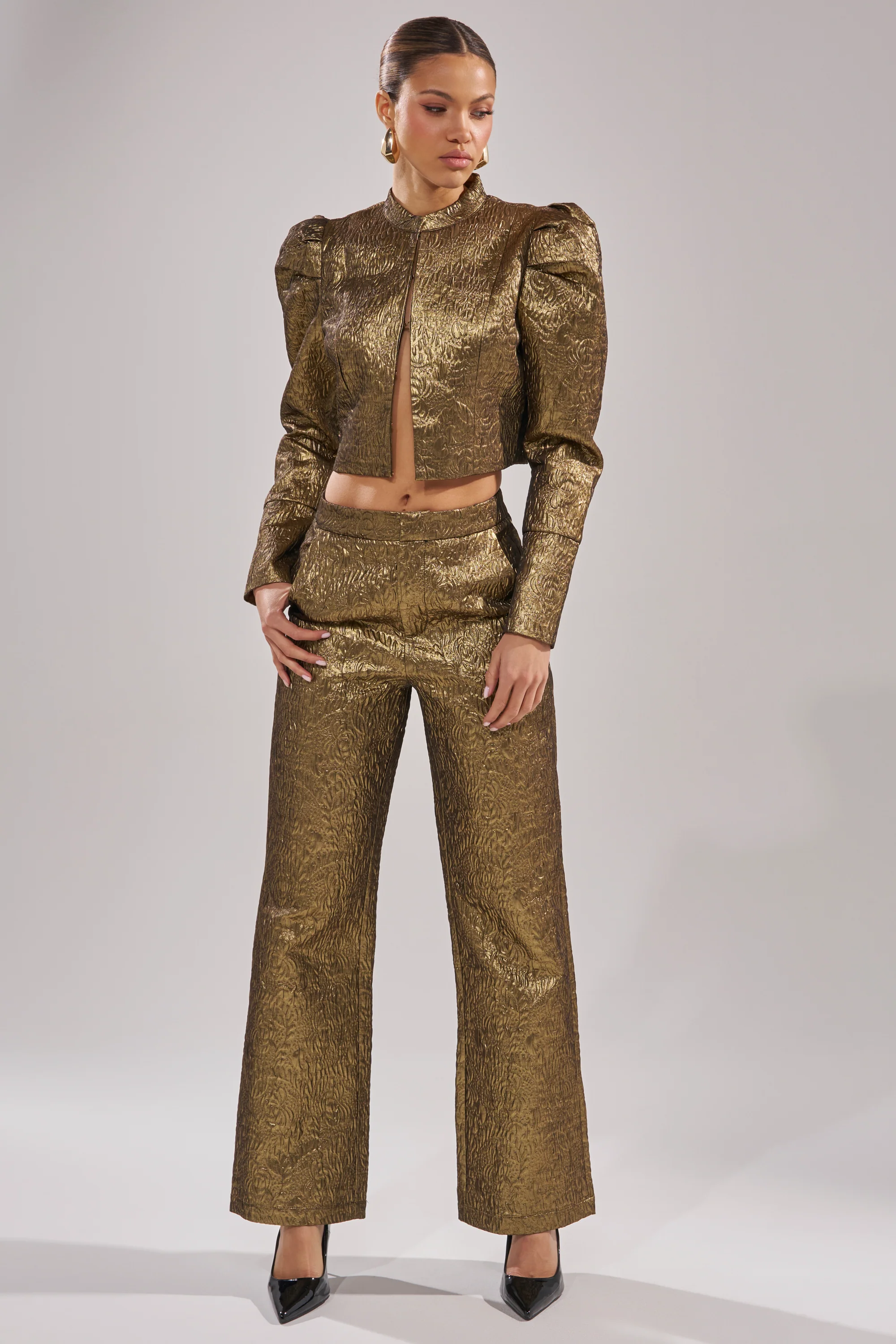 DAPHNE BROCADE TROUSER - Image 4