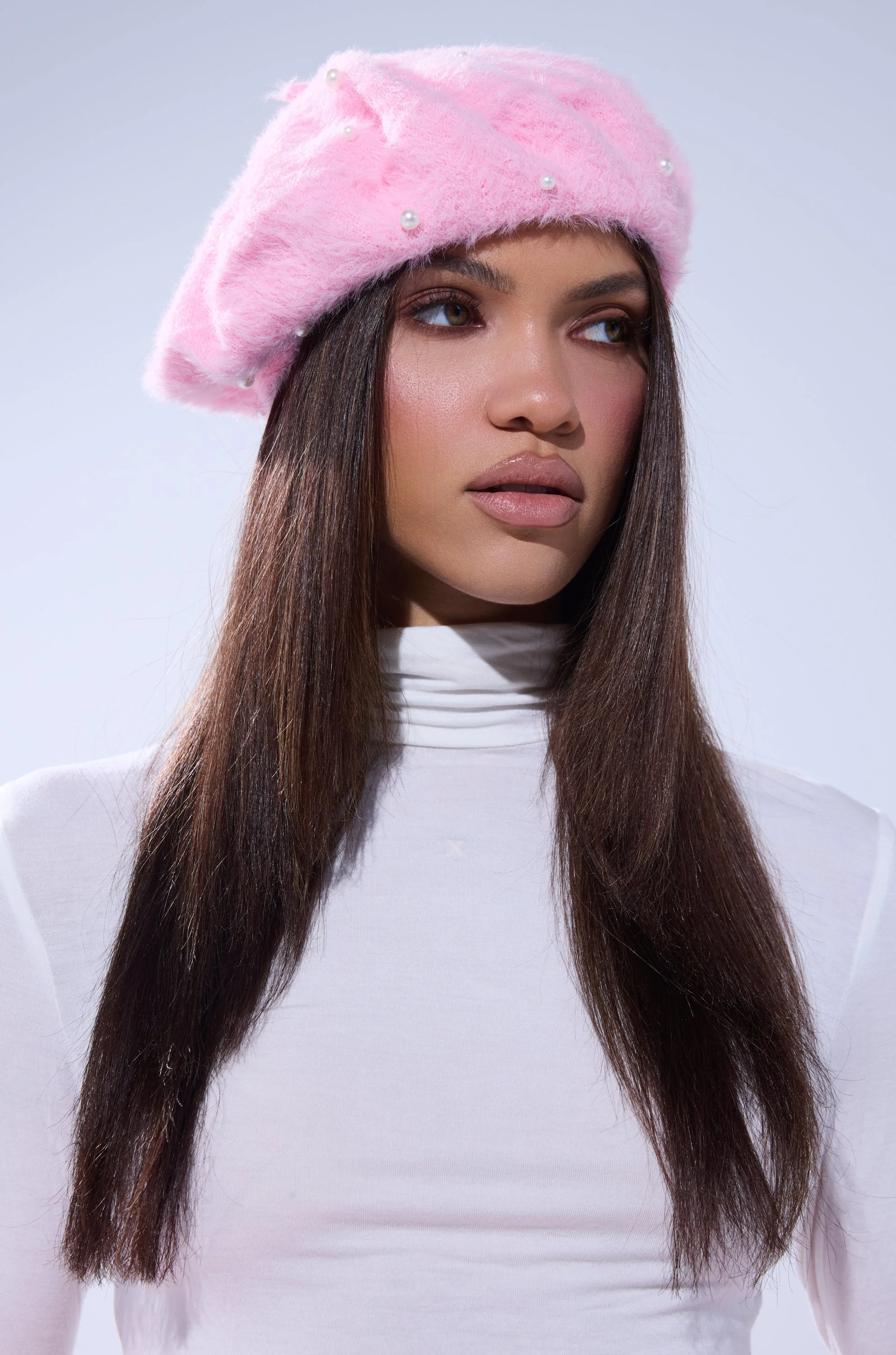 PINK LADY FLUFFY BERET