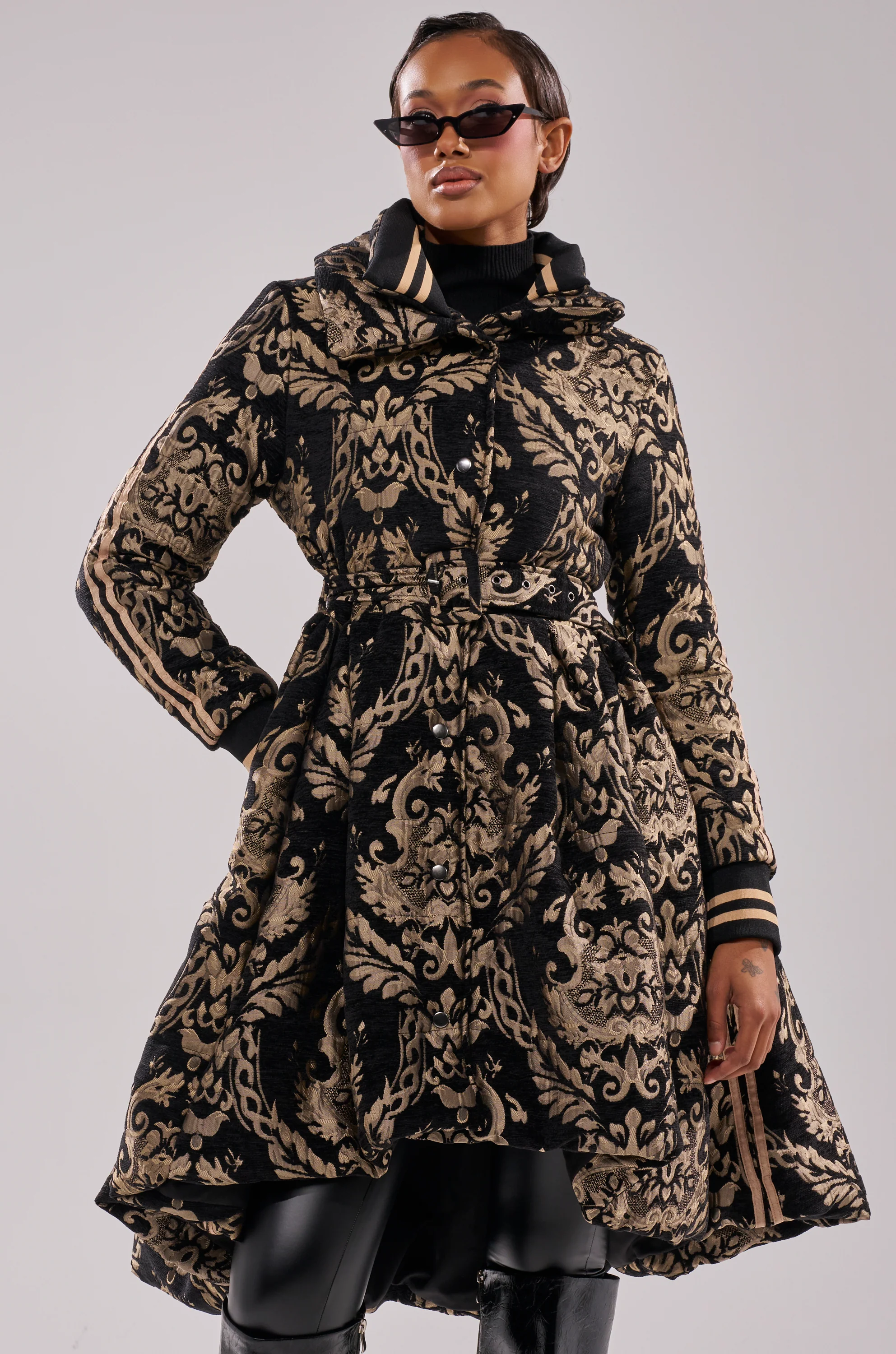 DECKER PUFFER TRENCH IN JACQUARD - Image 2