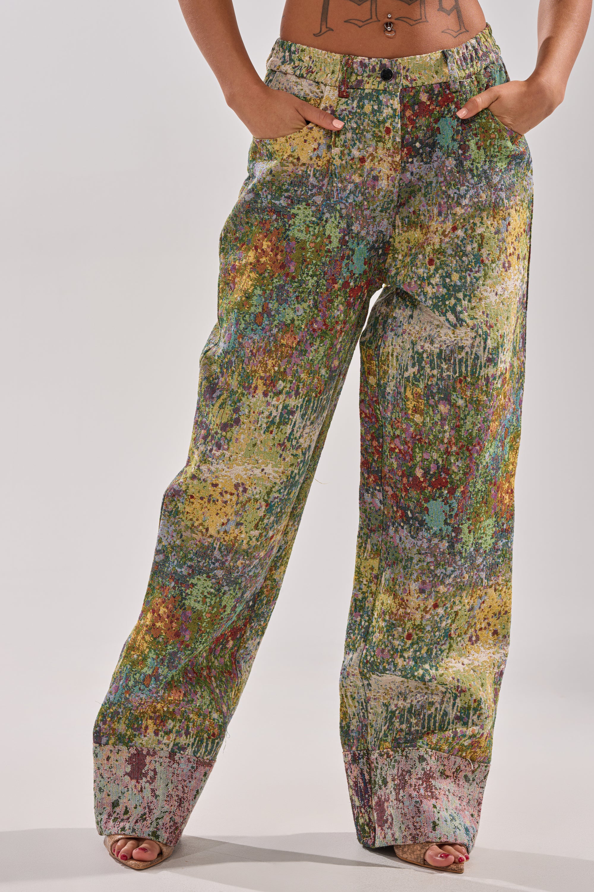 DEEP IN THE SEA BROCADE TROUSER