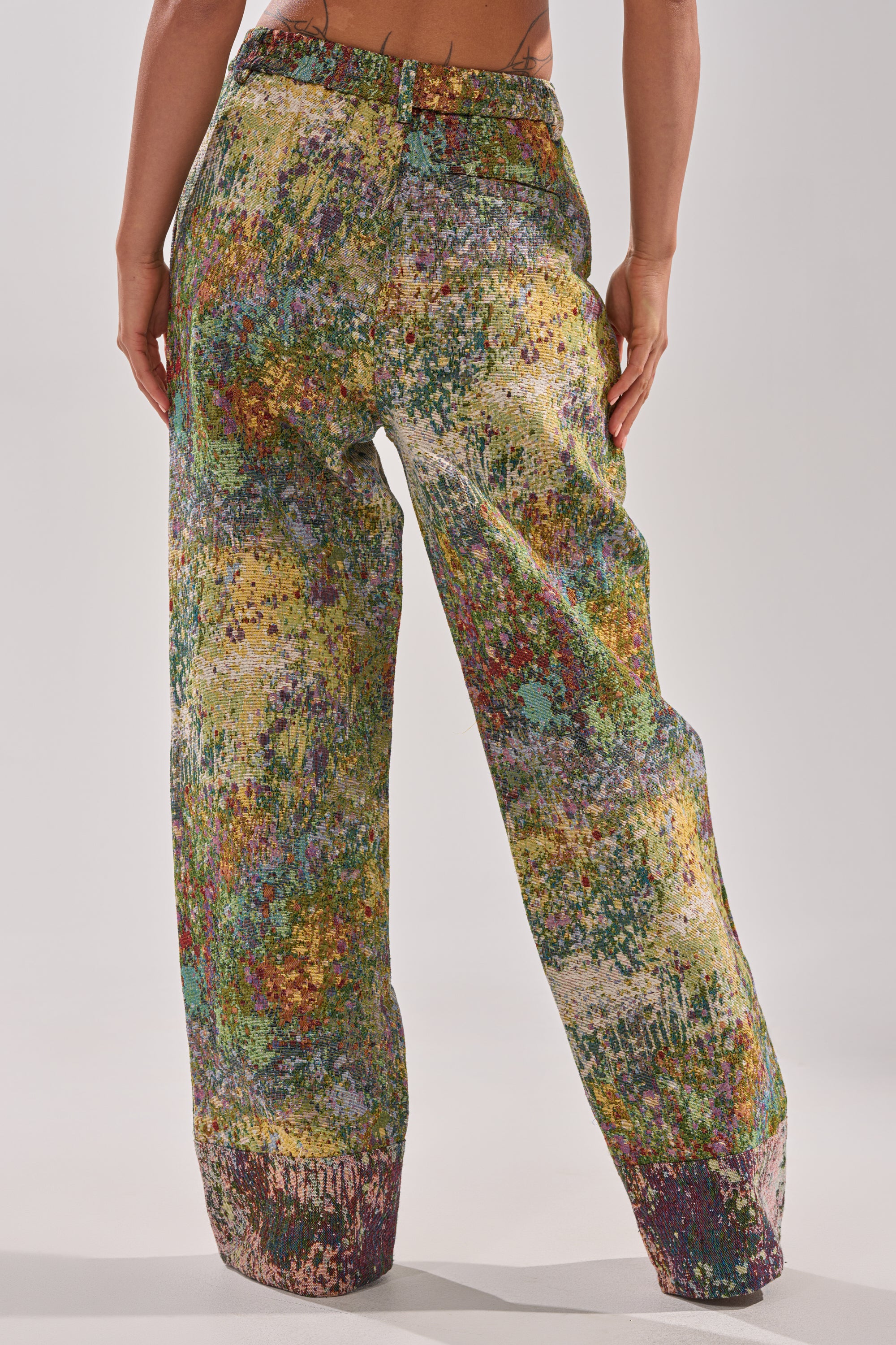 DEEP IN THE SEA BROCADE TROUSER - Image 6