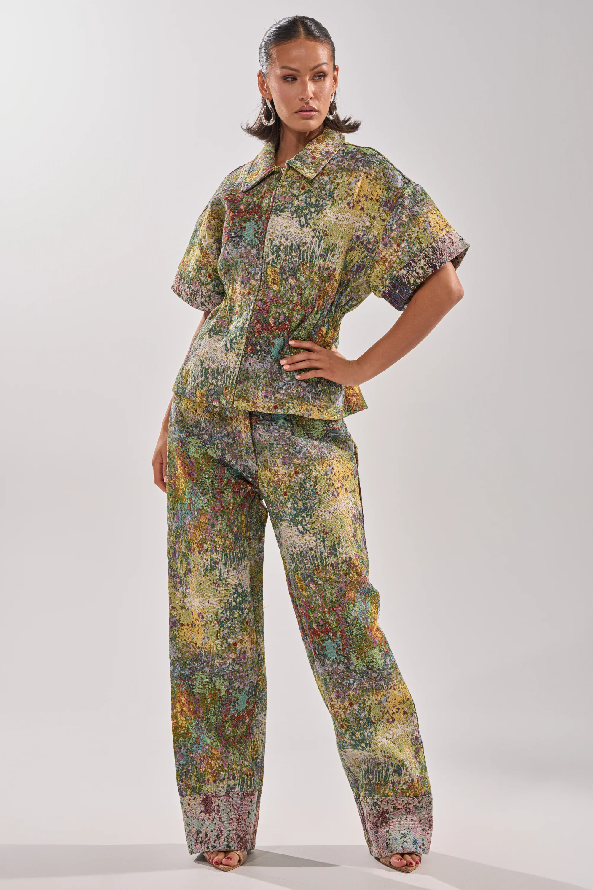 DEEP IN THE SEA BROCADE TROUSER - Image 8