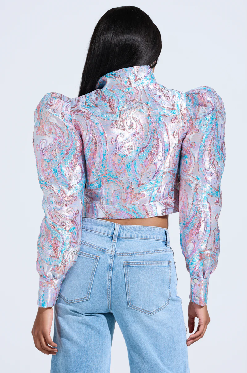 DELILAH PUFF SHOULDER BOMBER - Image 4