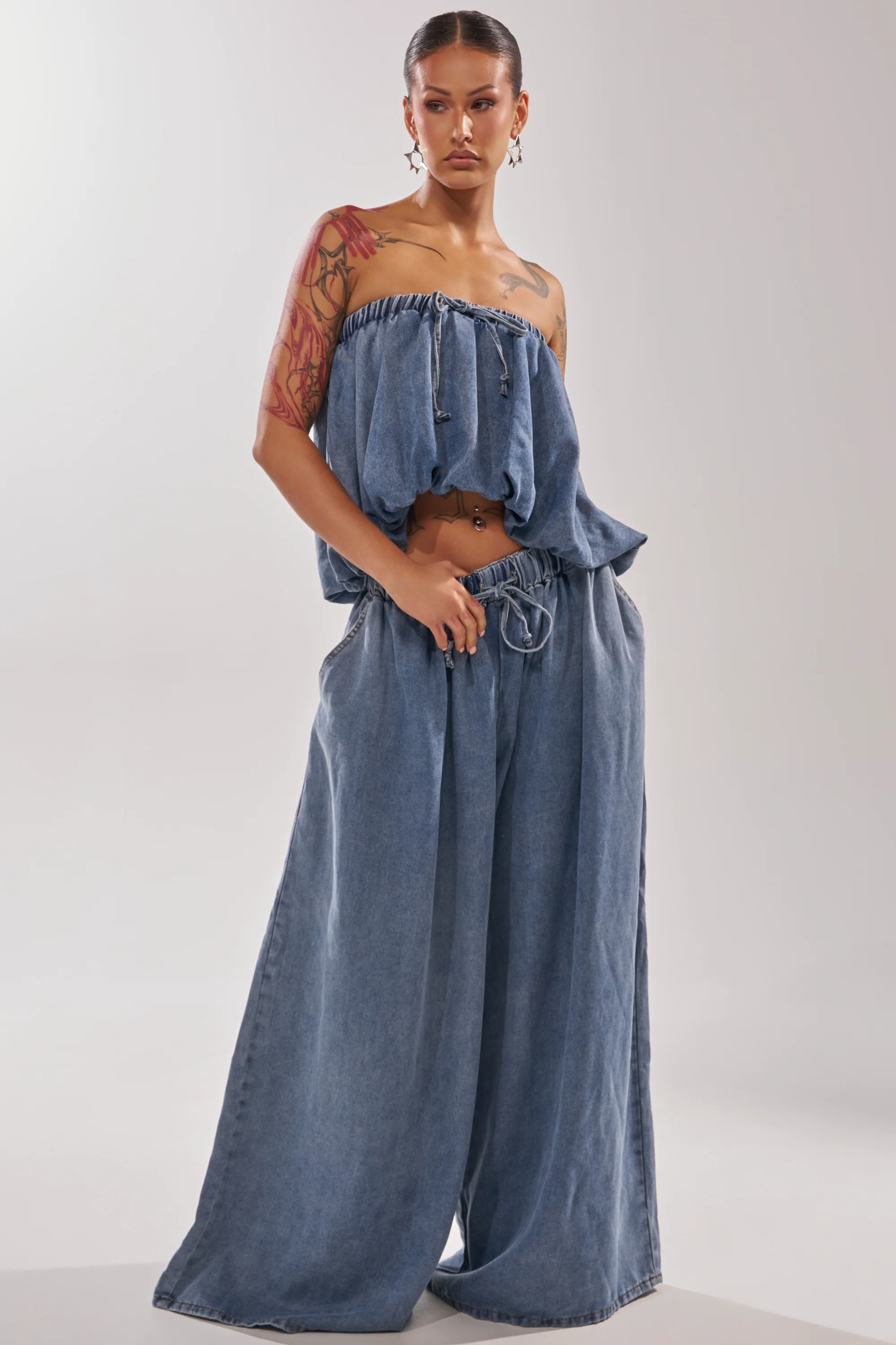 DENIM FOR DAYS TUBE TOP - Image 7