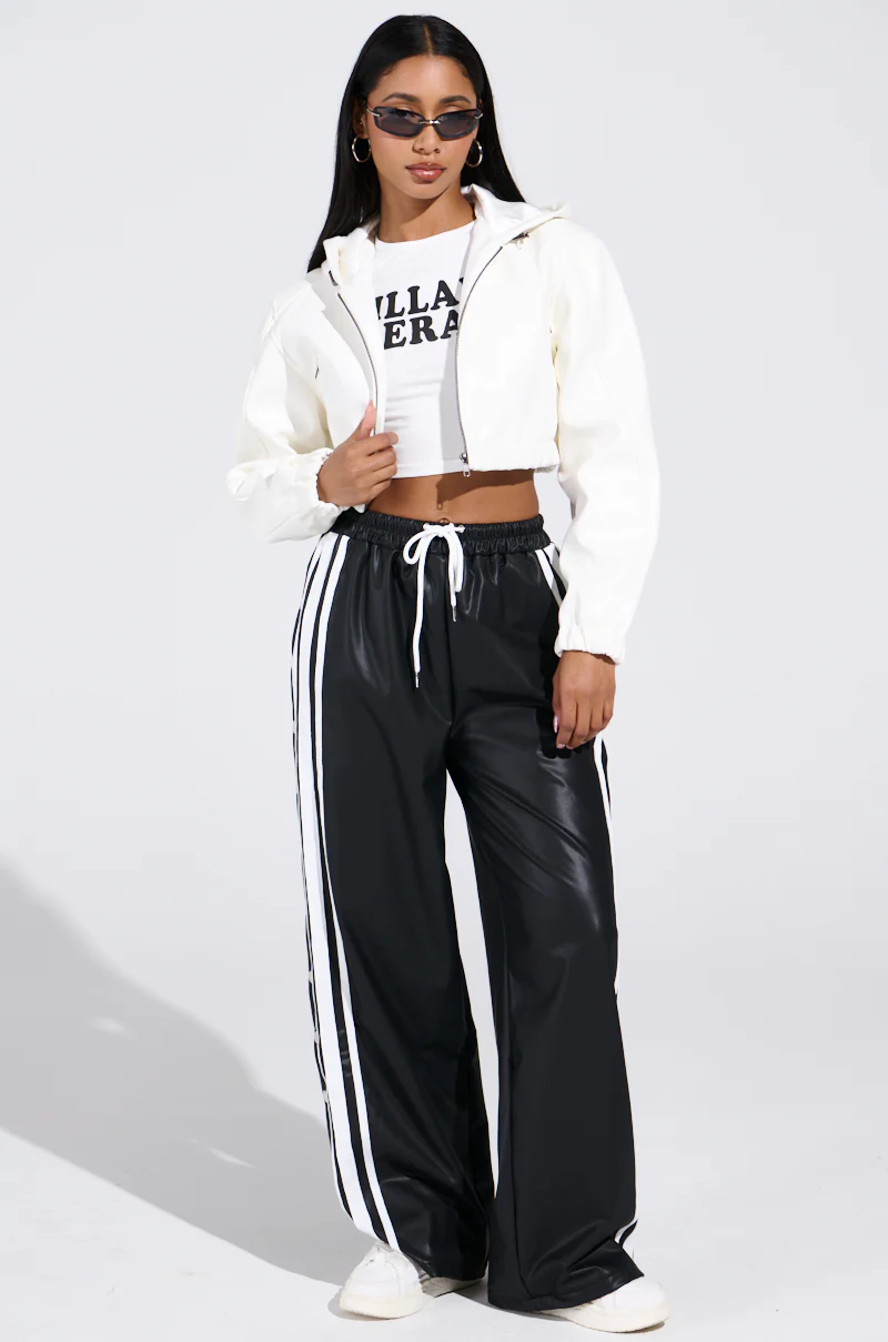 DEX HOODED BOMBER IN WHITE - Image 9