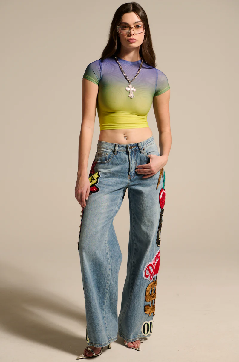 DID IT AGAIN OMBRE MESH TSHIRT - Image 4