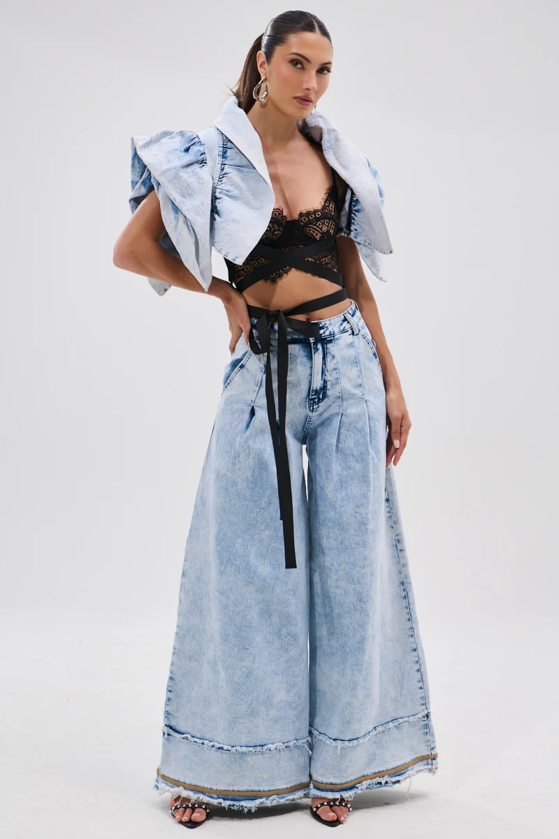 DION BOLERO IN DENIM - Image 10