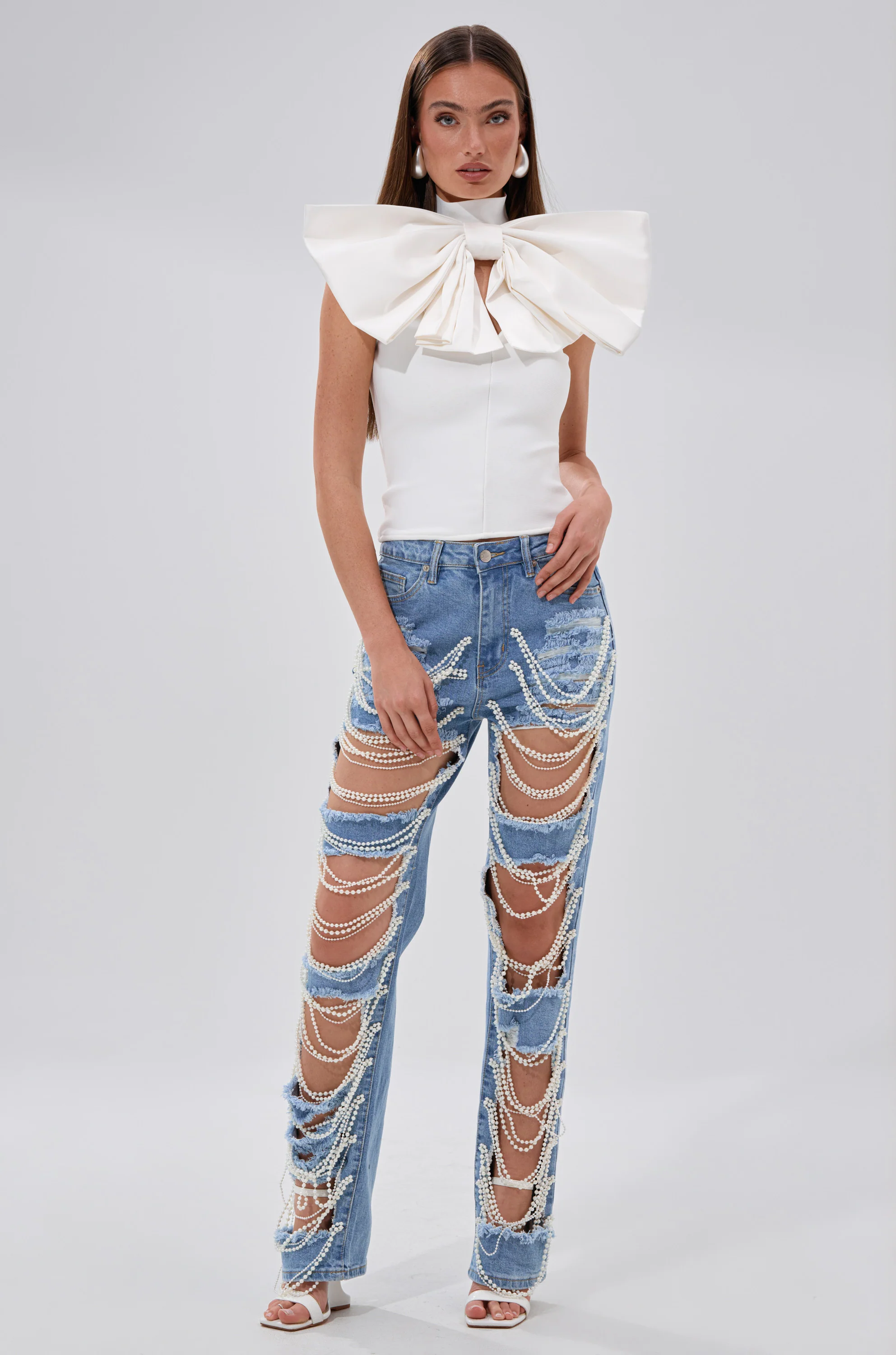 DISTRESSED LIFE DENIM PANT - Image 2