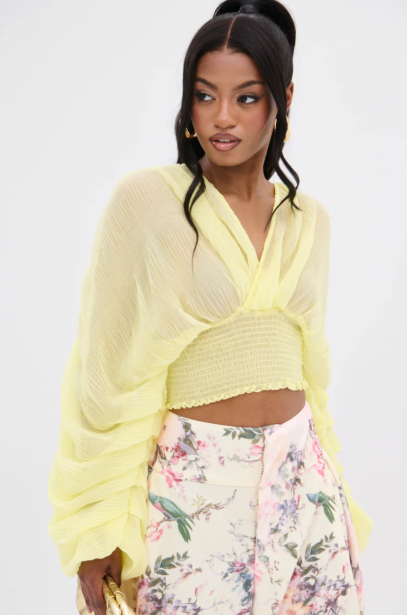 DIVINE RIGHT LONG SLEEVE BLOUSE TOP - Image 2