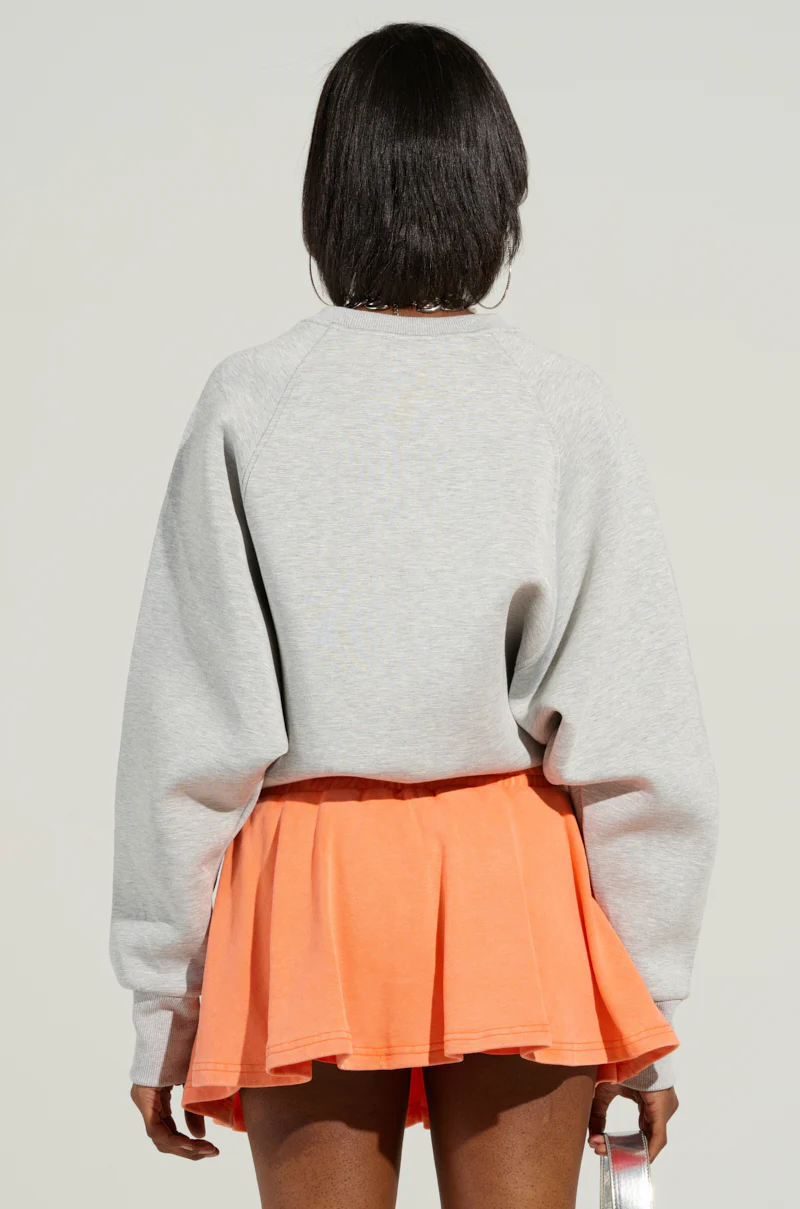 DO NOT DISTURB ME KNIT BODYSUIT IN GREY - Image 3