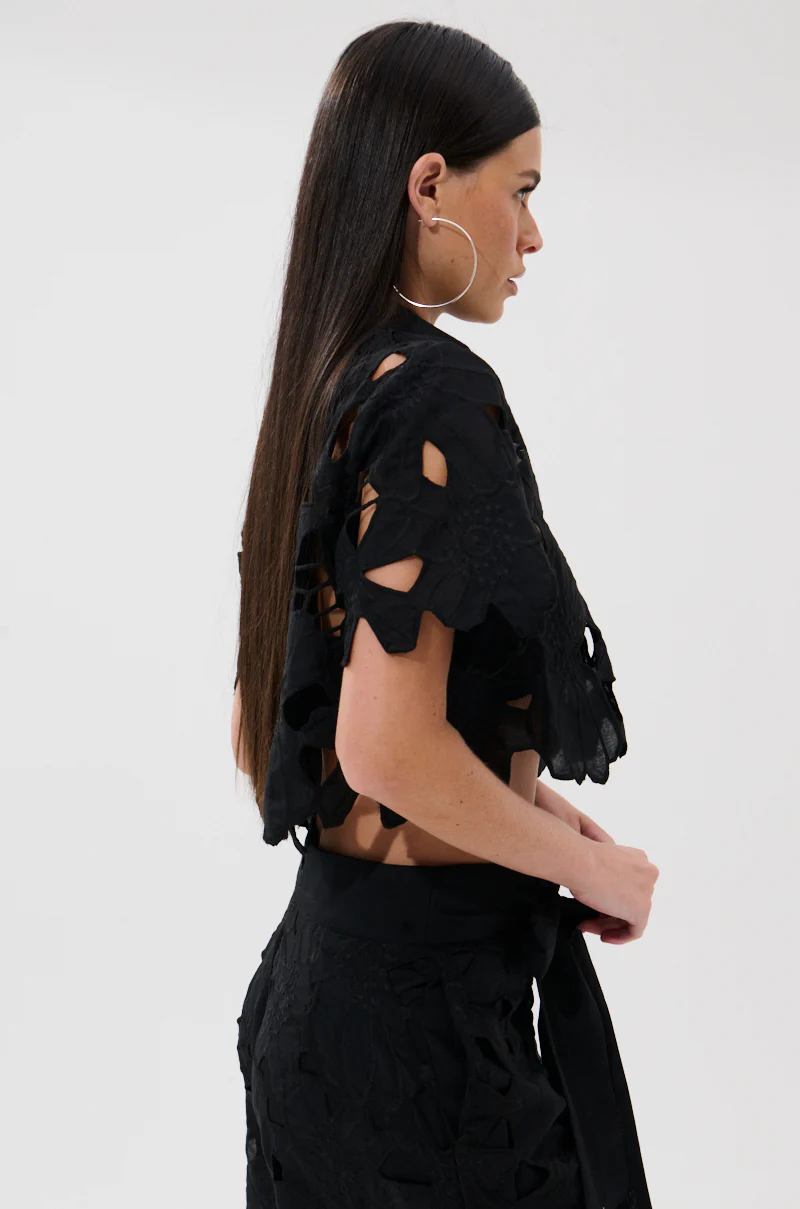 DOLLY FLORAL BUTTON DOWN BLOUSE - Image 4