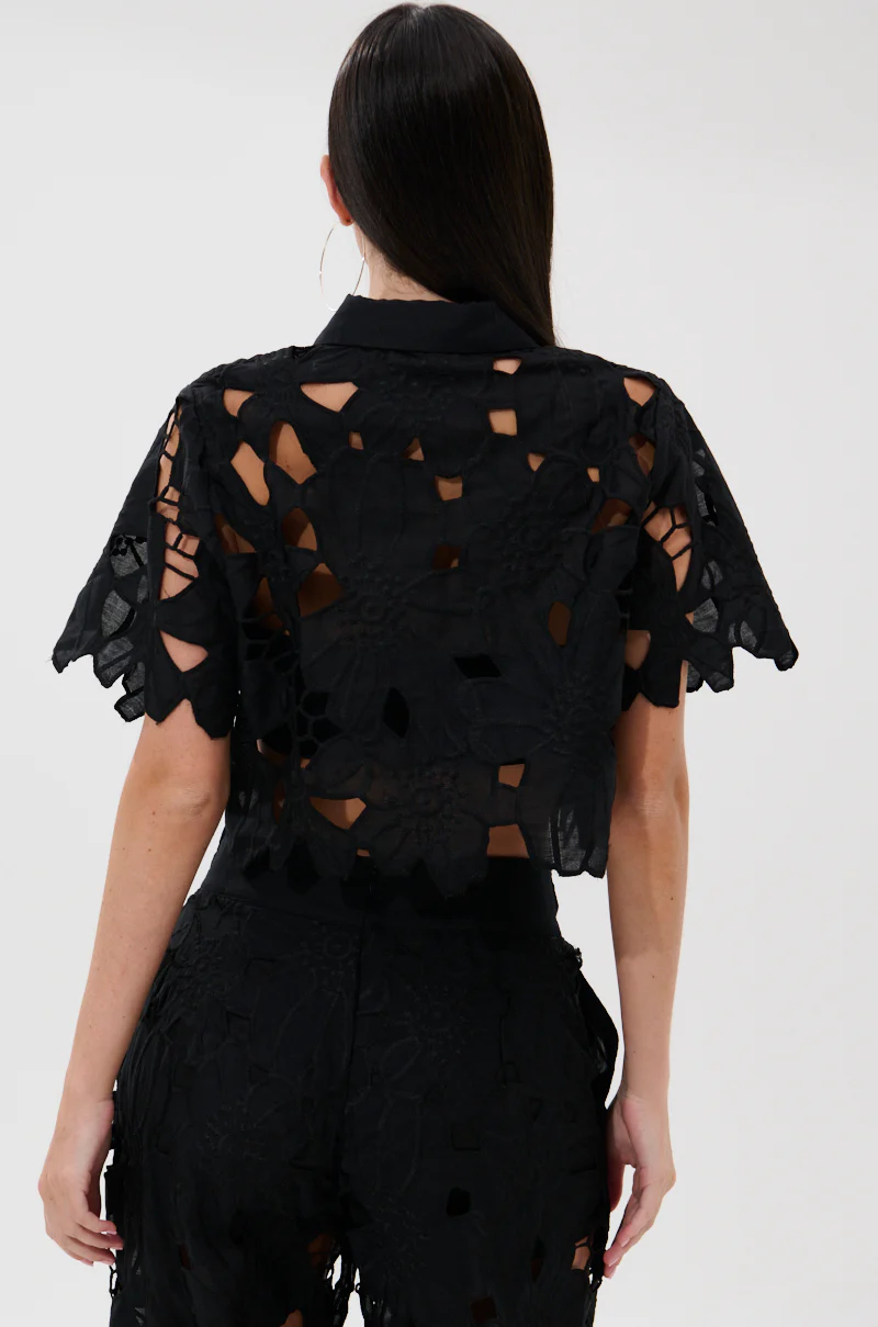 DOLLY FLORAL BUTTON DOWN BLOUSE - Image 5