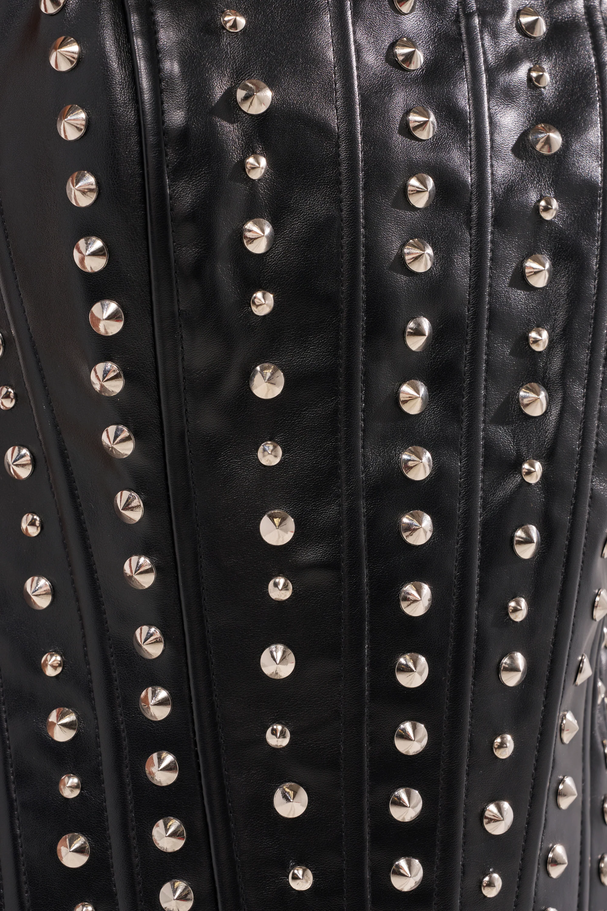 DONT HUG ME FAUX LEATHER CORSET - Image 7