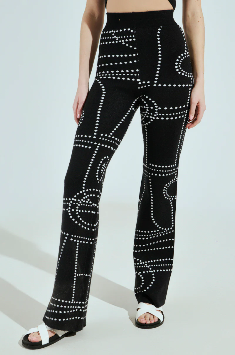 DOTTED MINI FLARE PANT - Image 2