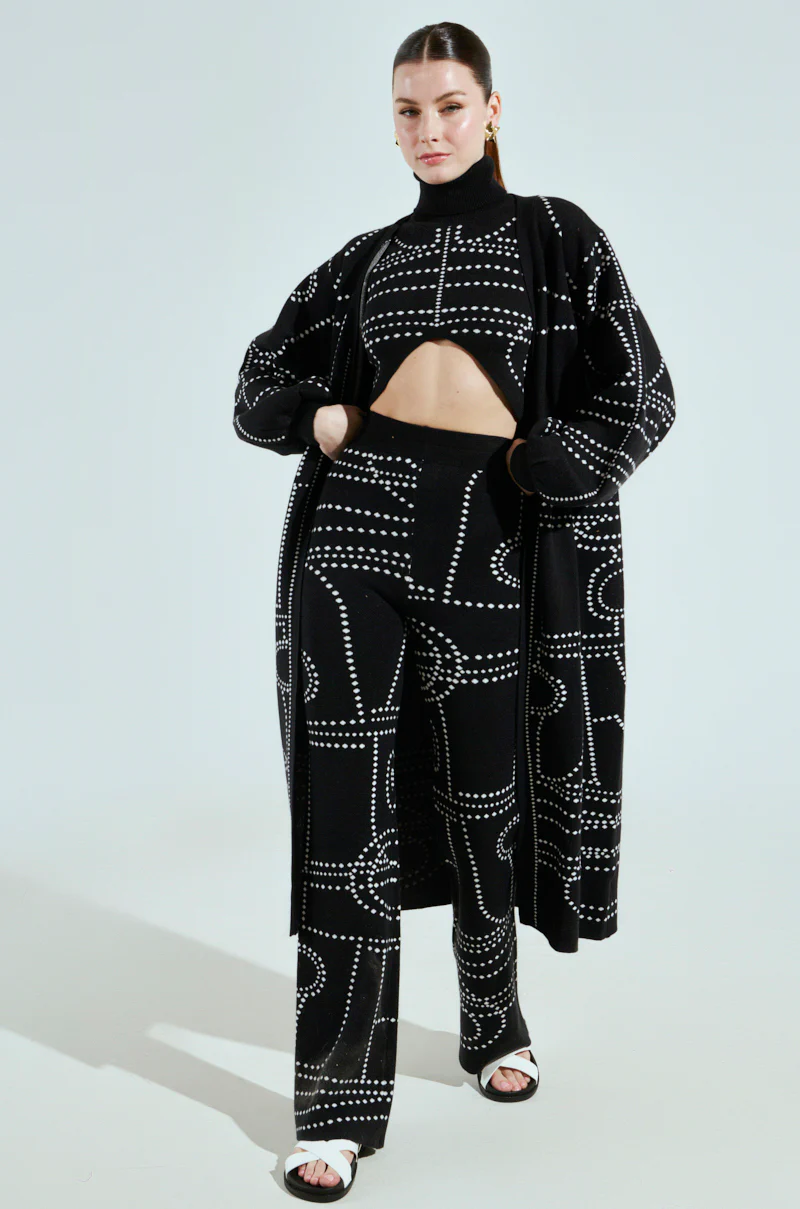 DOTTED OVERSIZED CARDIGAN - Image 4