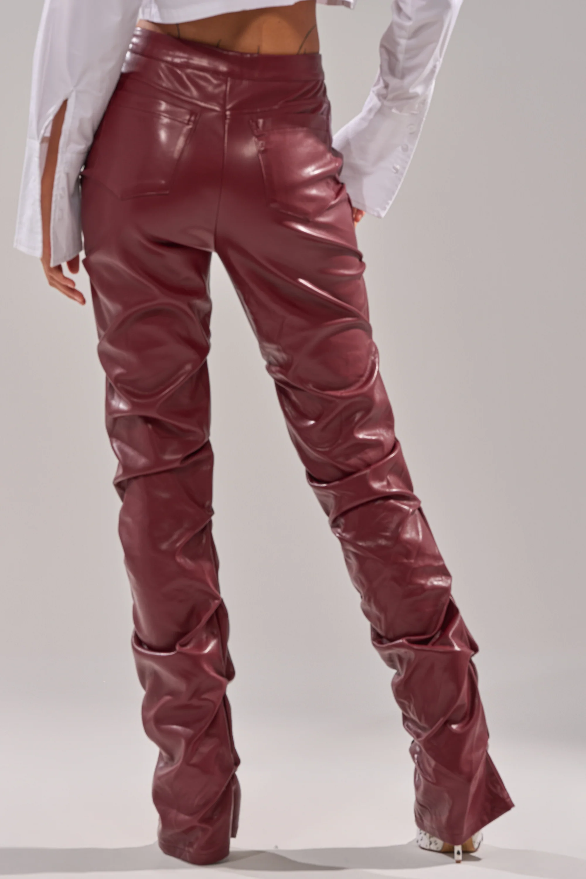 DOWN AND DIRTY FAUX LEATHER PANT - Image 5