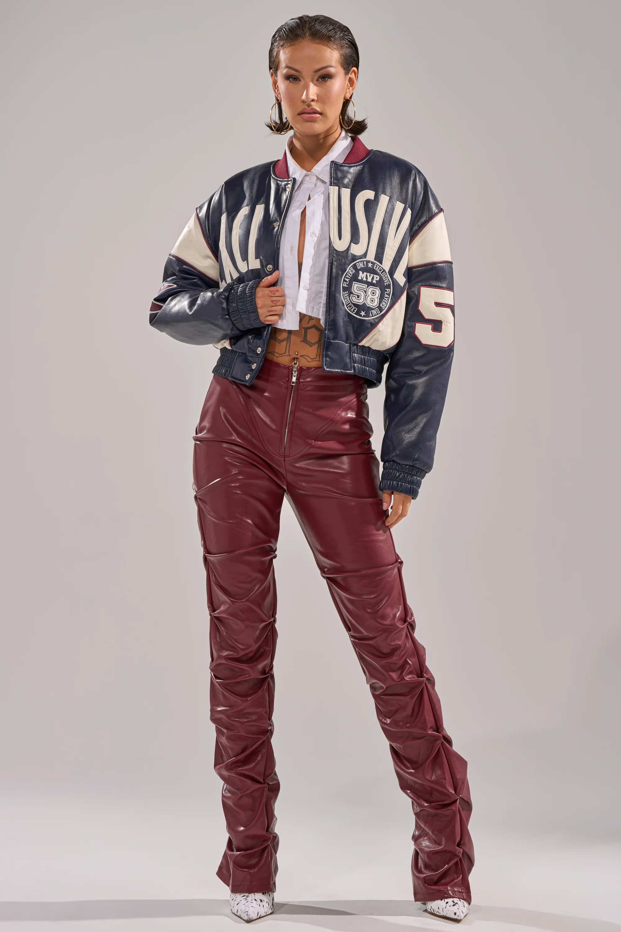 DOWN AND DIRTY FAUX LEATHER PANT - Image 7