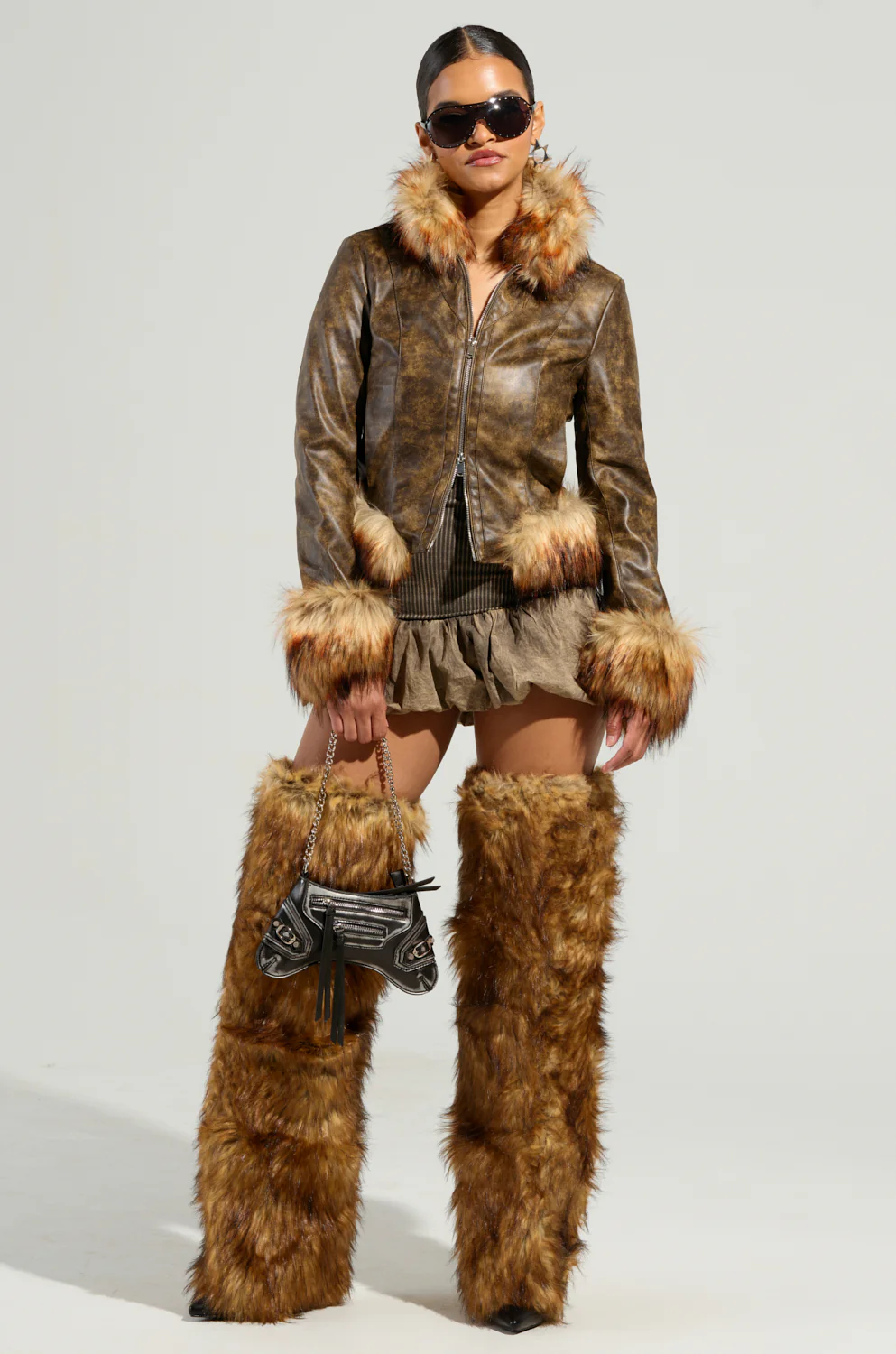 DOWN BAD FUR TRIM MOTO - Image 9