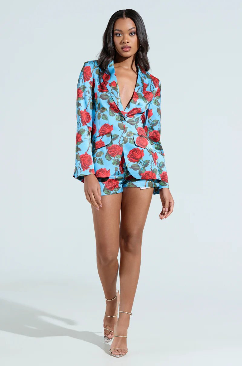 DOZEN ROSES SATIN SHORTS - Image 6