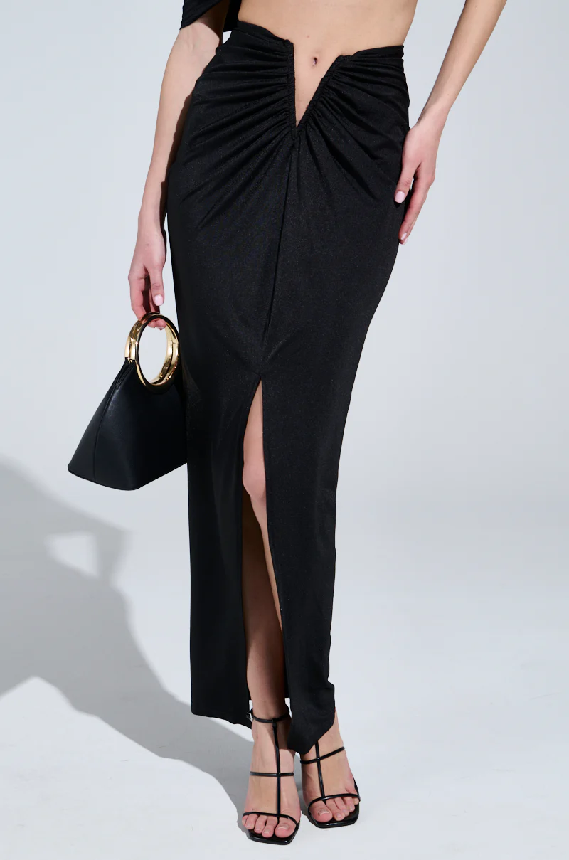 DREAM CATCHER MAXI SKIRT IN BLACK - Image 3