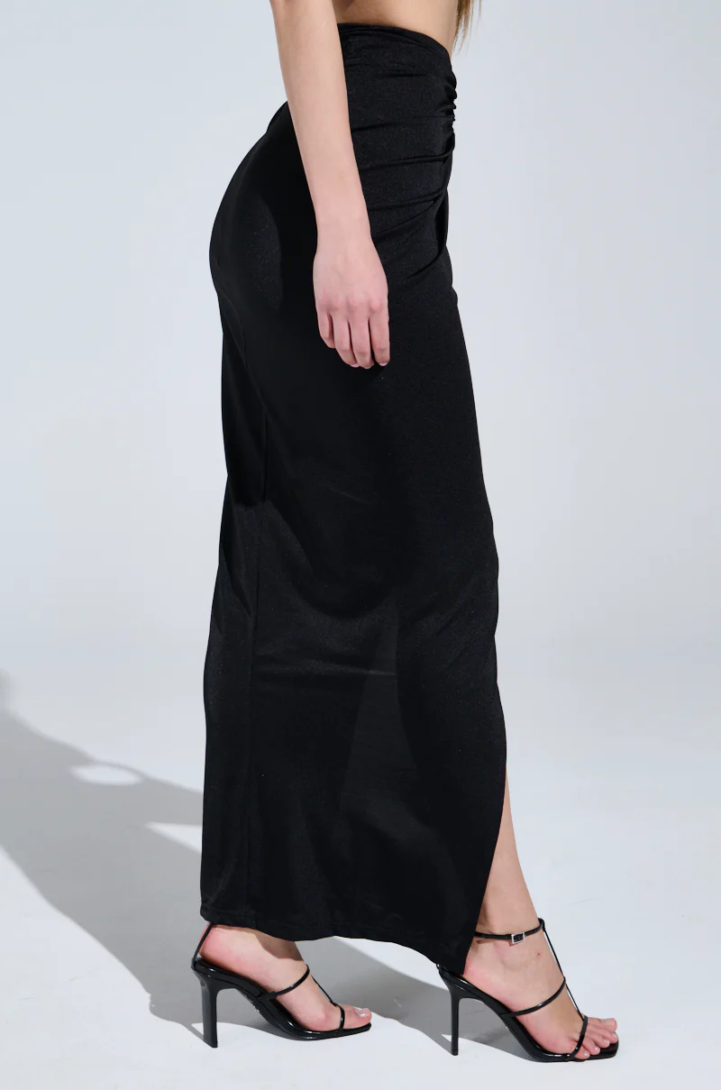 DREAM CATCHER MAXI SKIRT IN BLACK - Image 4