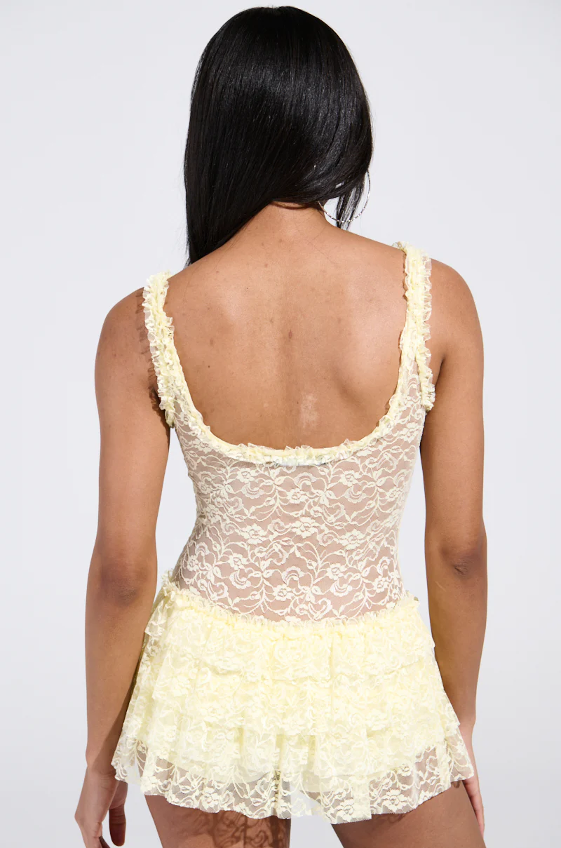 DREAMING ABOUT YOU LACE MINI DRESS - Image 5
