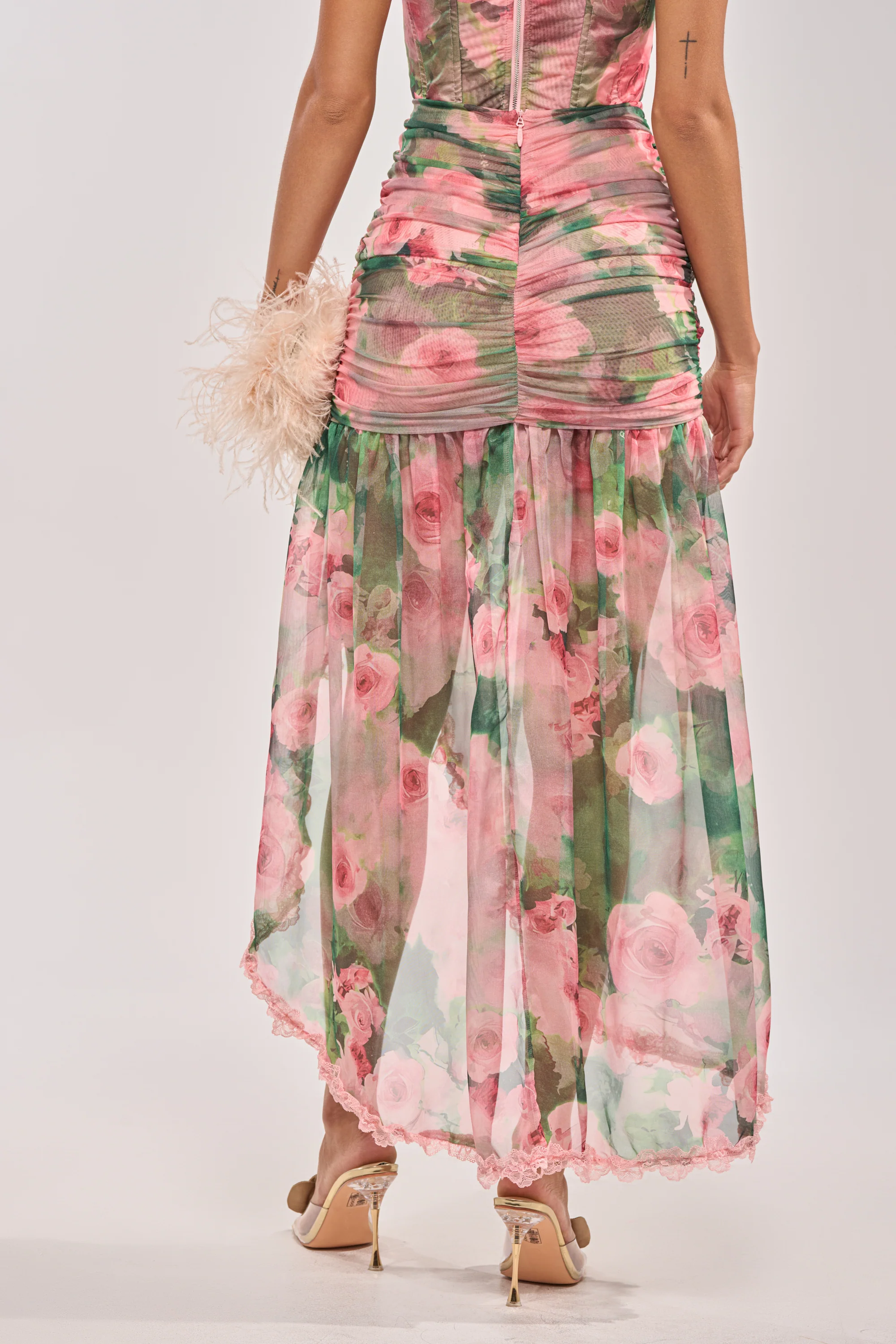 DREAMING FLORAL MAXI SKIRT - Image 4