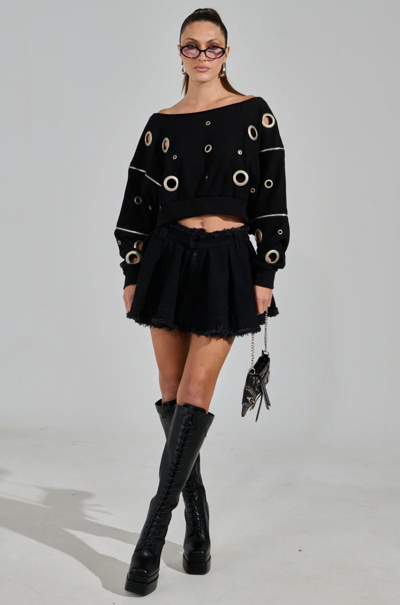DREAMS VINTAGE ZIPPER DETAIL SWEATSHIRT - Image 8