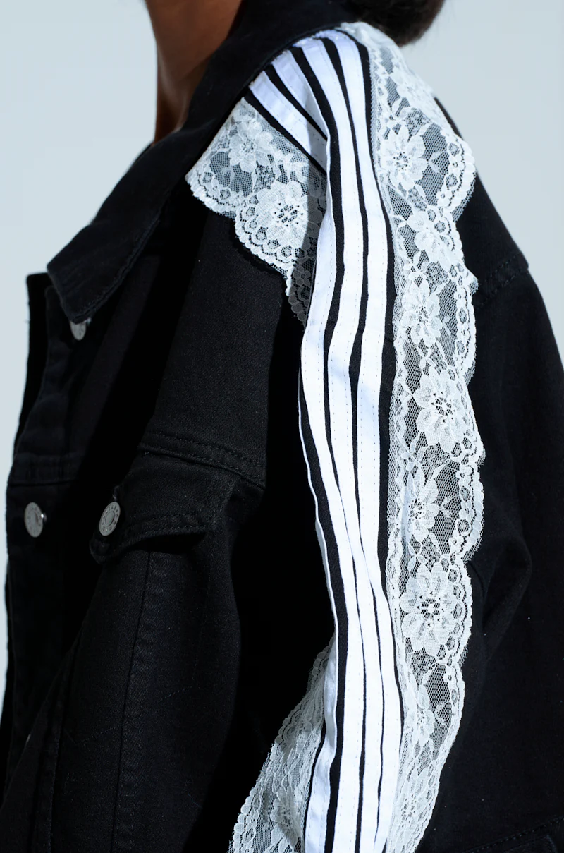 DYLAN LACE DETAIL DENIM JACKET - Image 6