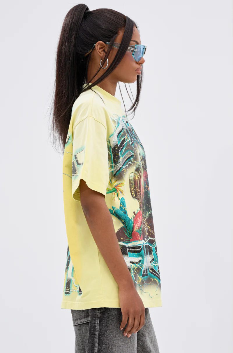 EARTH FIRST OVERSIZED GRAPHIC TEE - Image 4