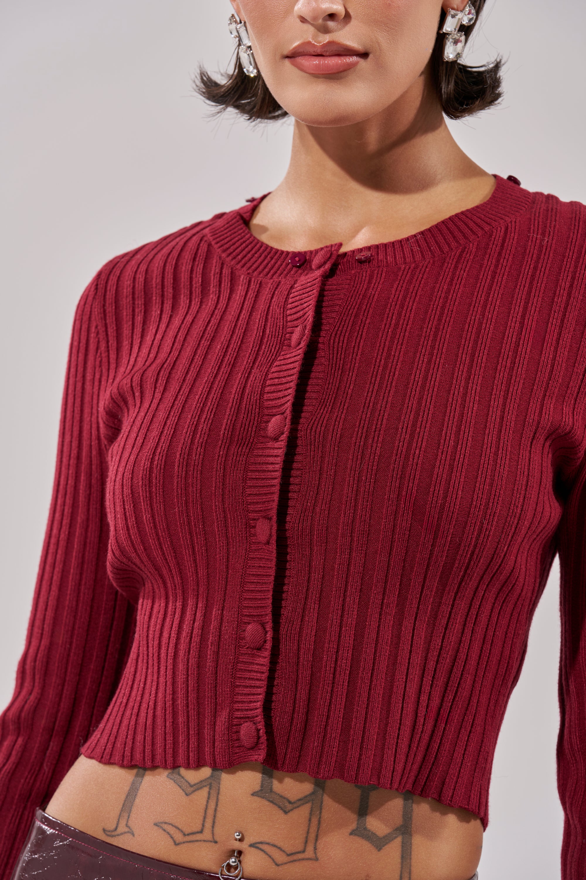 EASE MY MIND CARDIGAN WITH FUR TRIM - Image 12